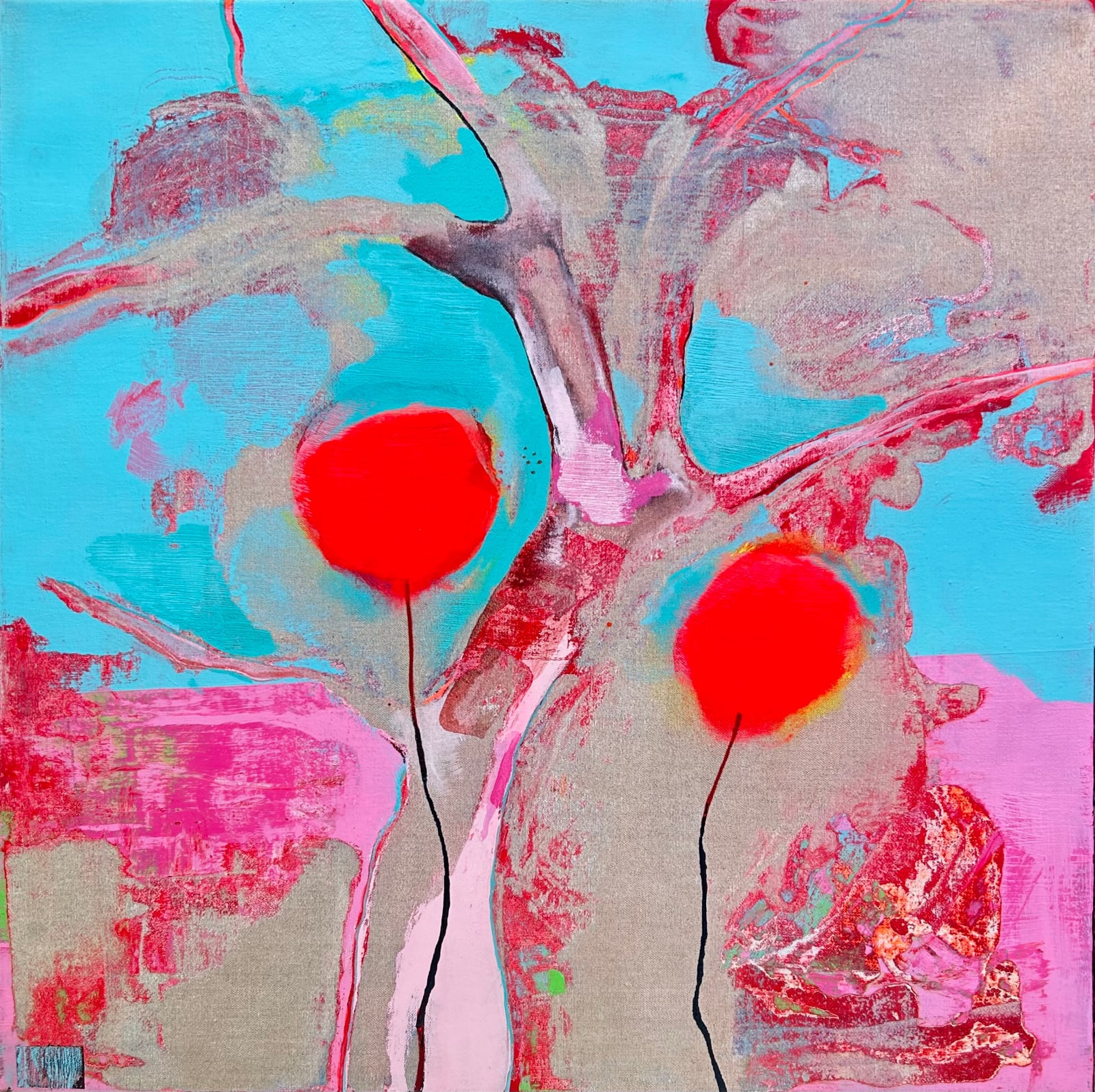 Cléa van der Grijn, Tree with two flowers