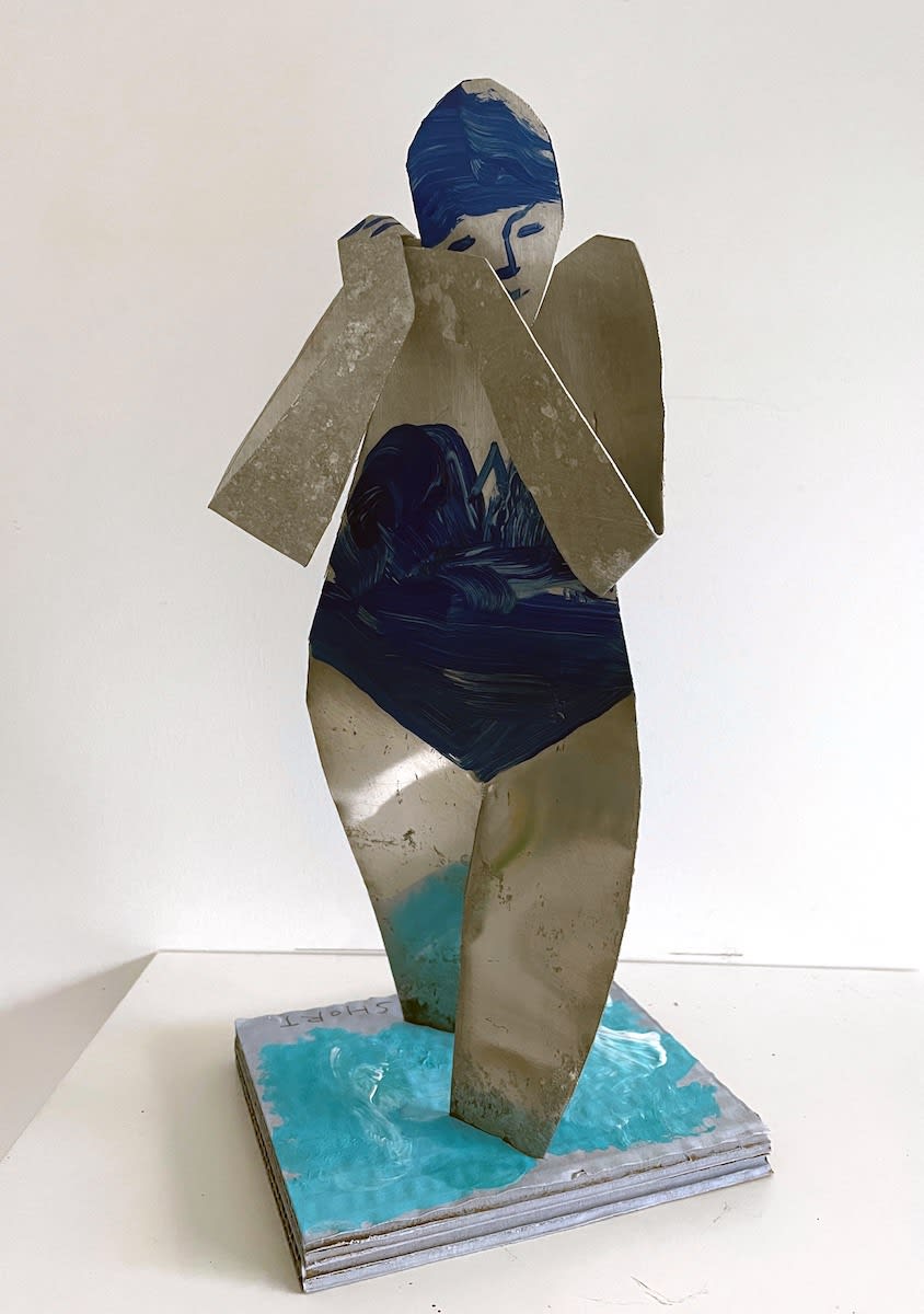 John Short, Woman Putting on Bathing Cap