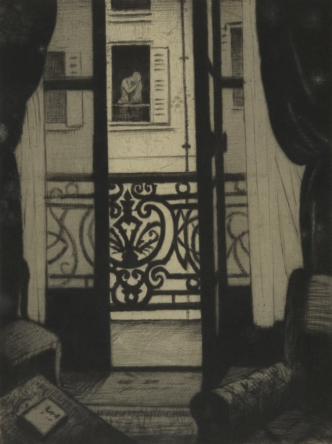 Christopher R. W. Nevinson, From a Paris Window, 1922