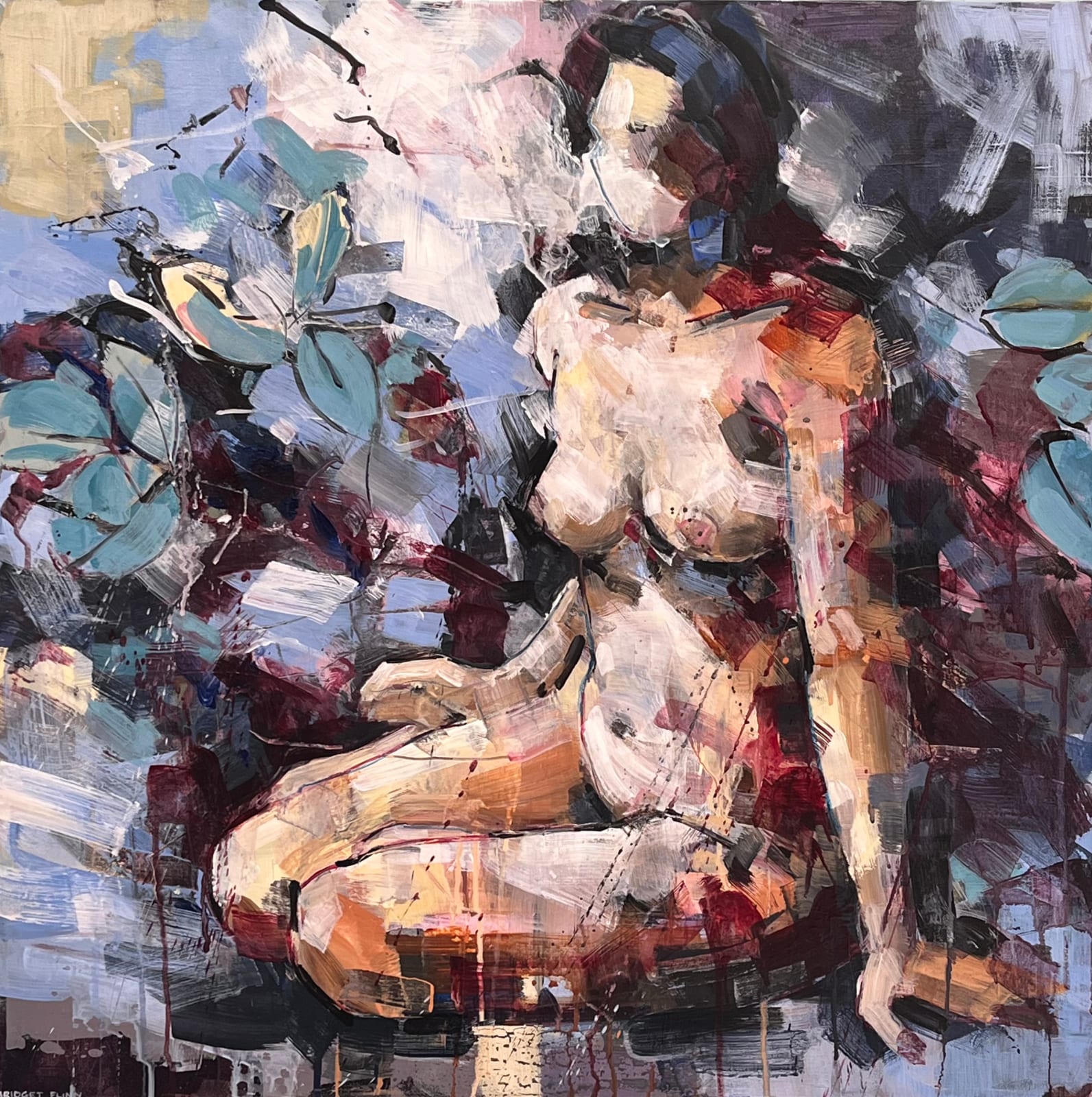 Bridget Flinn, Seated Nude 3