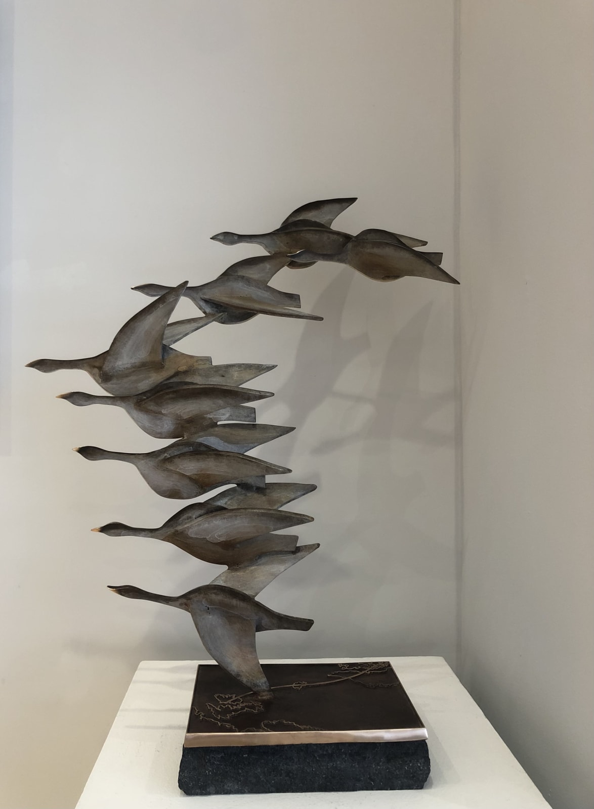 Leo Higgins, Brent Geese In Flight
