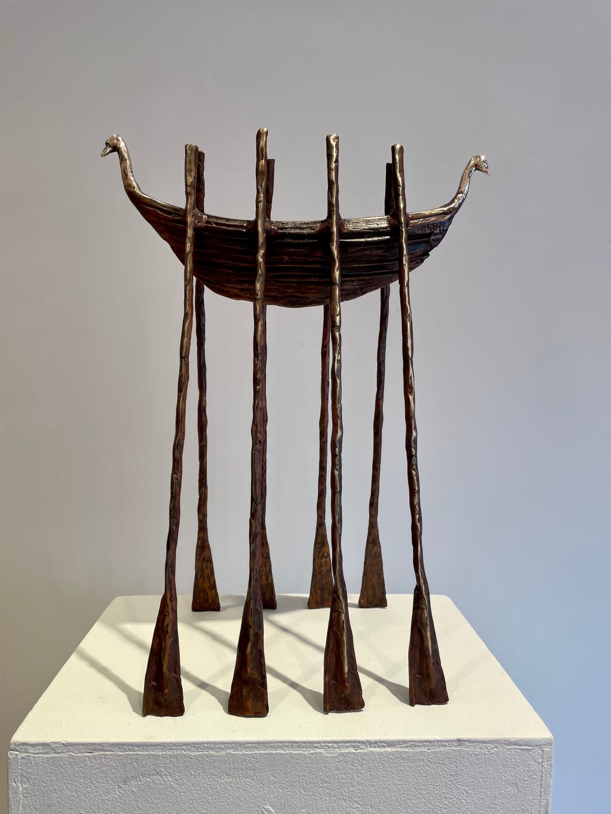 John Behan RHA, Swan Neck Oar Boat, 2017