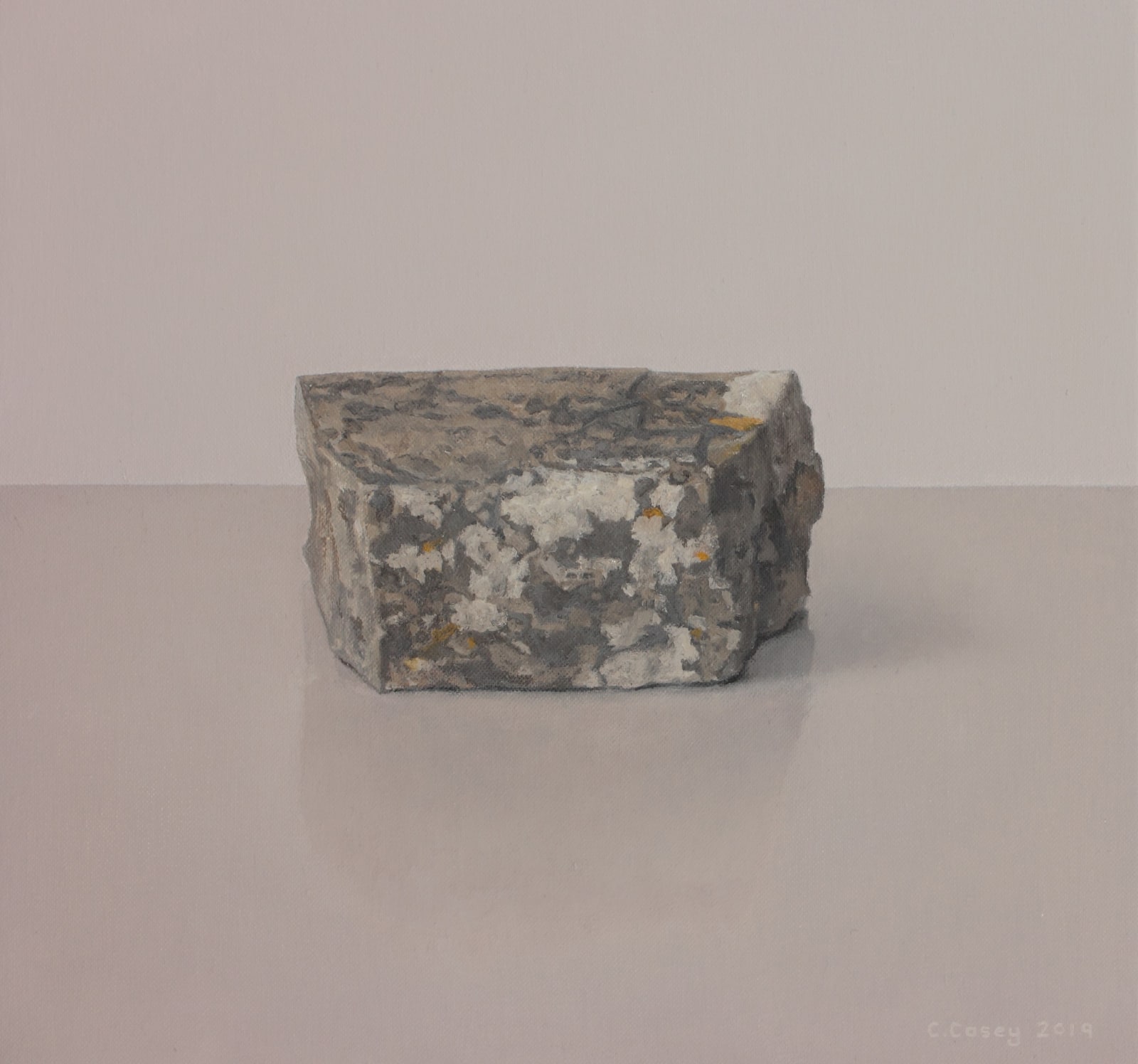 Comhghall Casey, Rock with Lichen III (Bective Abbey)