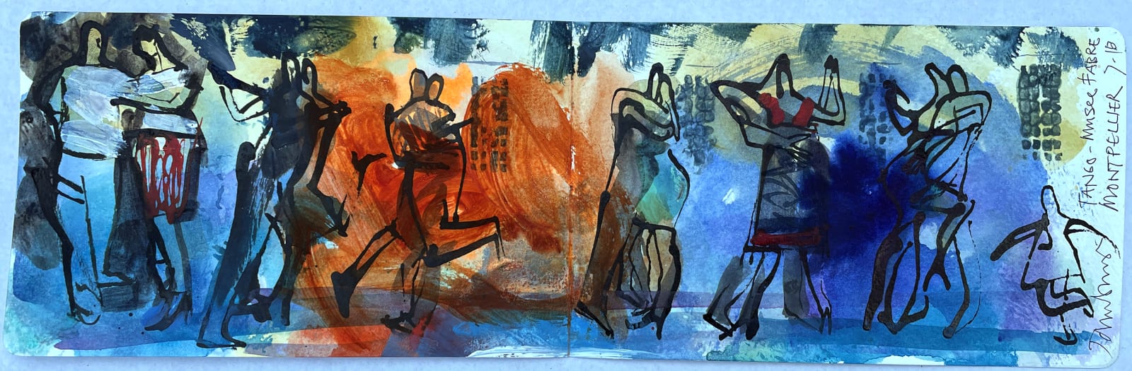 John Short, Sketchbook study of Tango Argentino