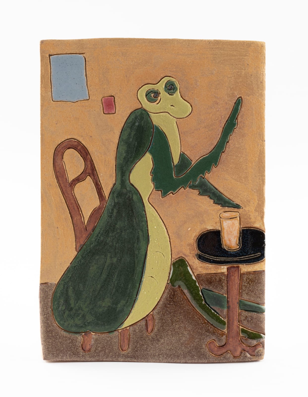 Kevin McNamee-Tweed, Mantis in Cafe, 2022