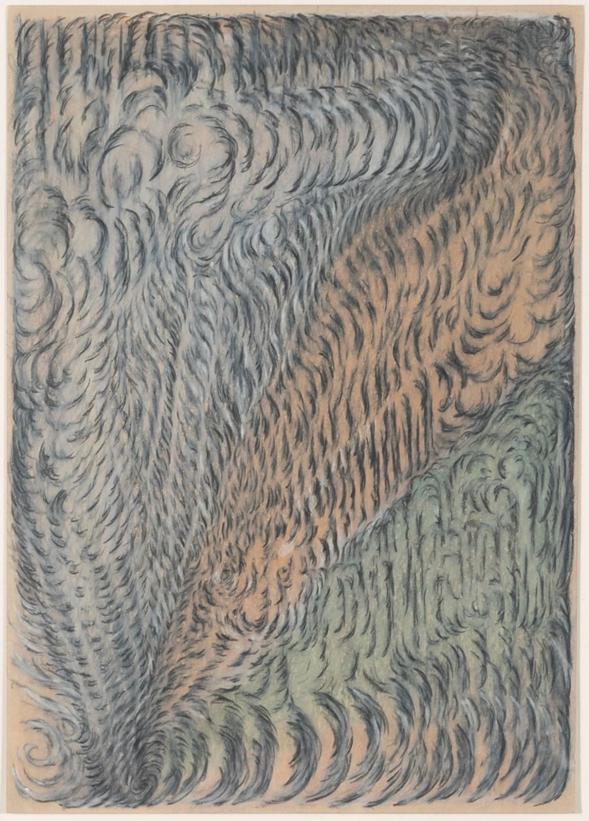 Khaled Chamma, A forest fire in the shape of a tiger, 2023