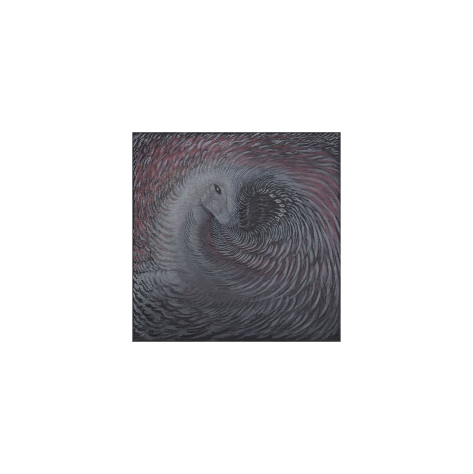 Khaled Chamma, A swirling in flames, 2022