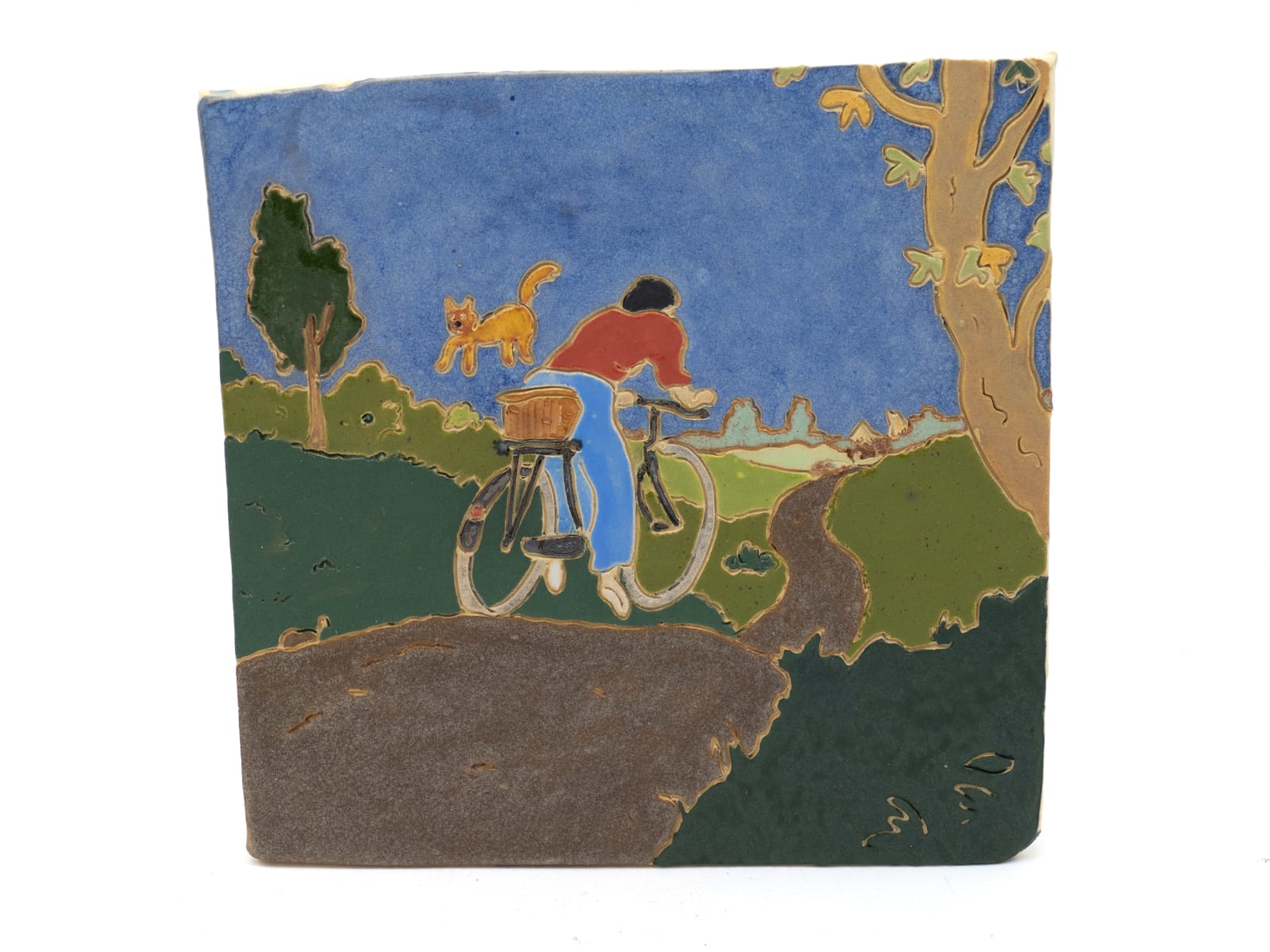 Kevin McNamee-Tweed, Bicycle Ride into Town with Cat, 2023