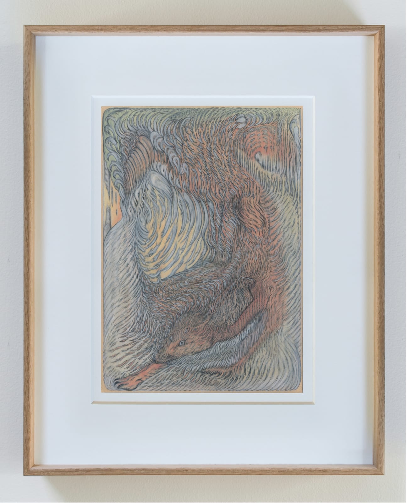 Khaled Chamma, A Saluki with ducks, 2022