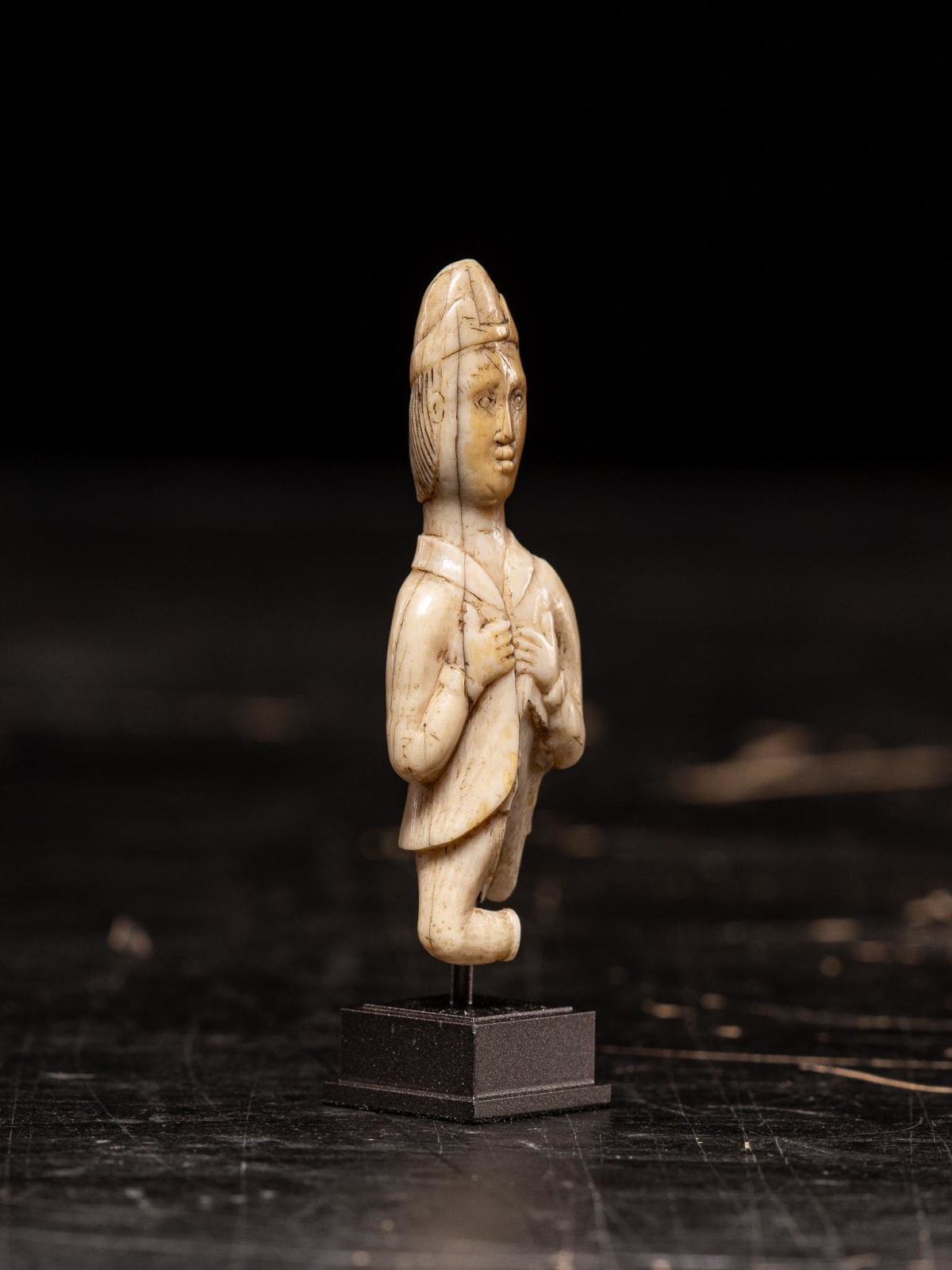 European figure (leg missing) carved by the Kongo people of the Loango Region, DRC, 19-20th Century