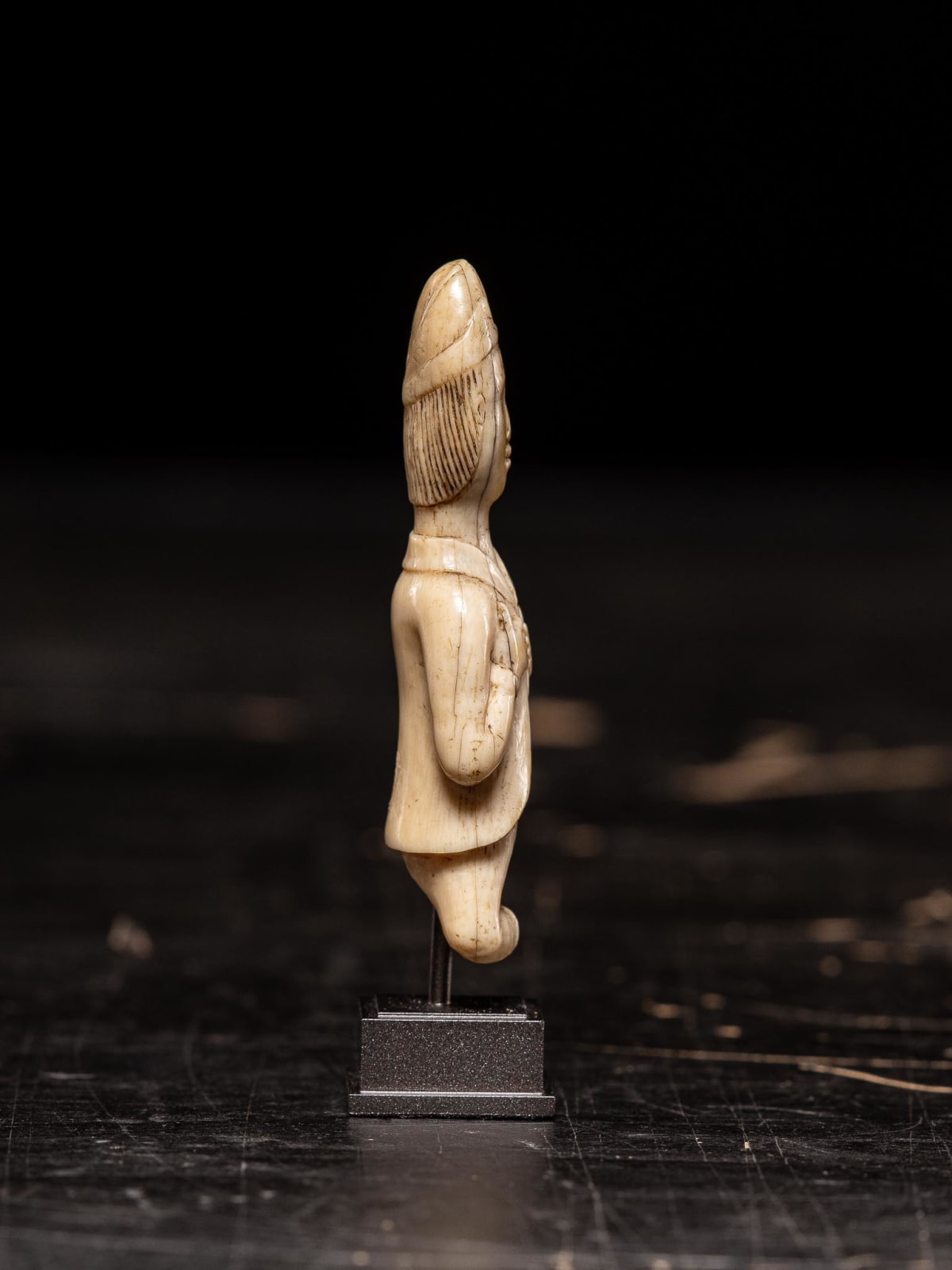 European figure (leg missing) carved by the Kongo people of the Loango Region, DRC, 19-20th Century