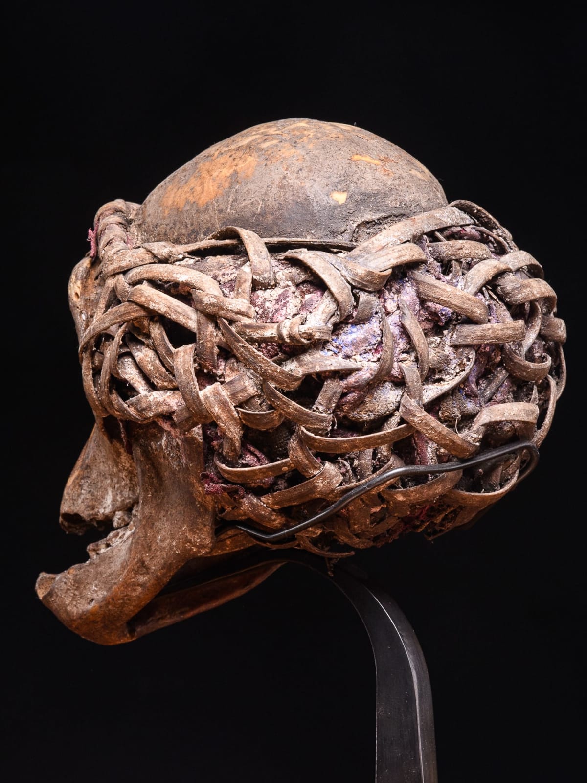 Igbo Ceremonial Baboon Monkey Skull, Nigeria, 1st half 20th Century