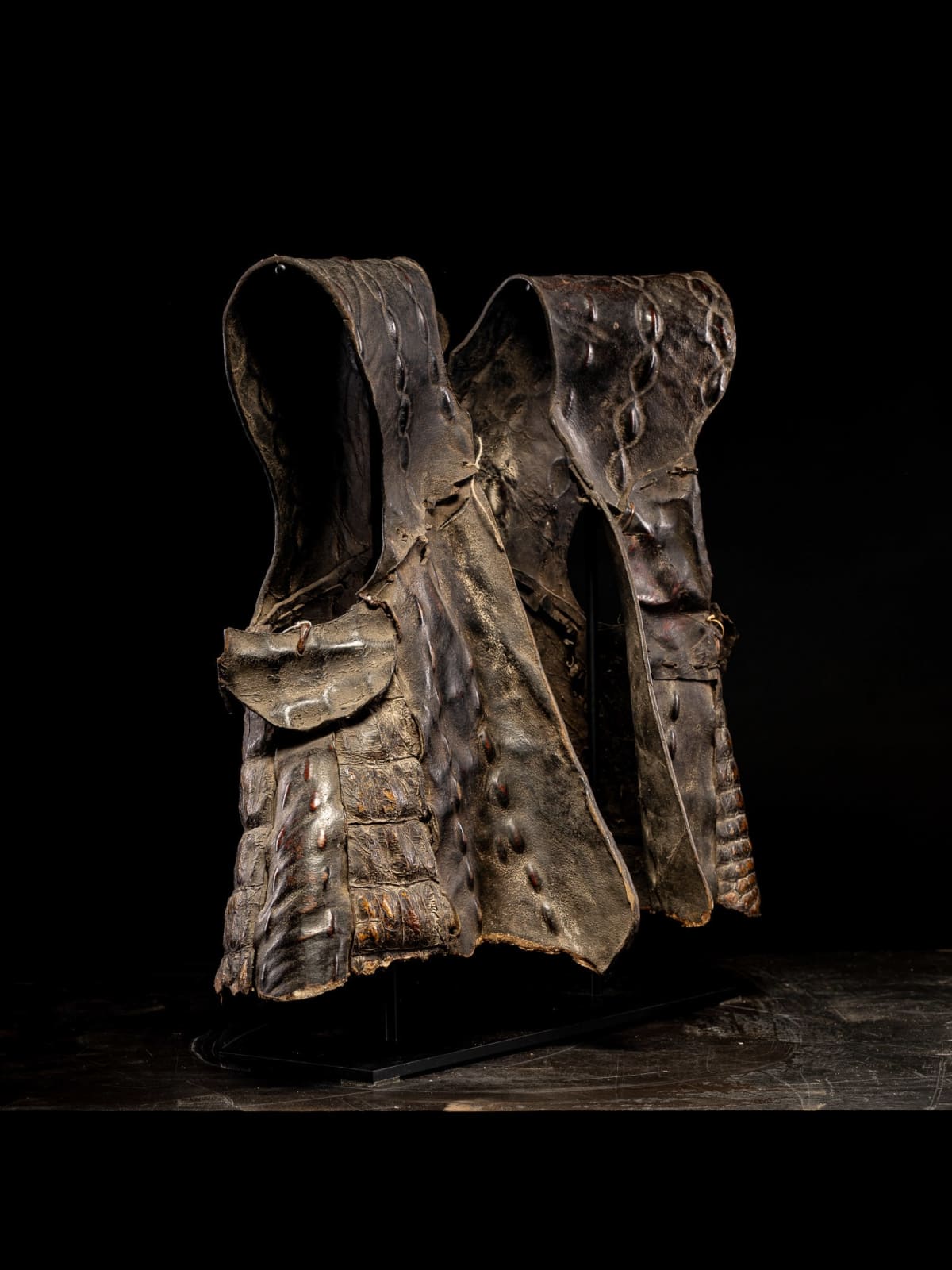 Nias Oroba Leather vest-shaped Cuirass Armor., 19th C