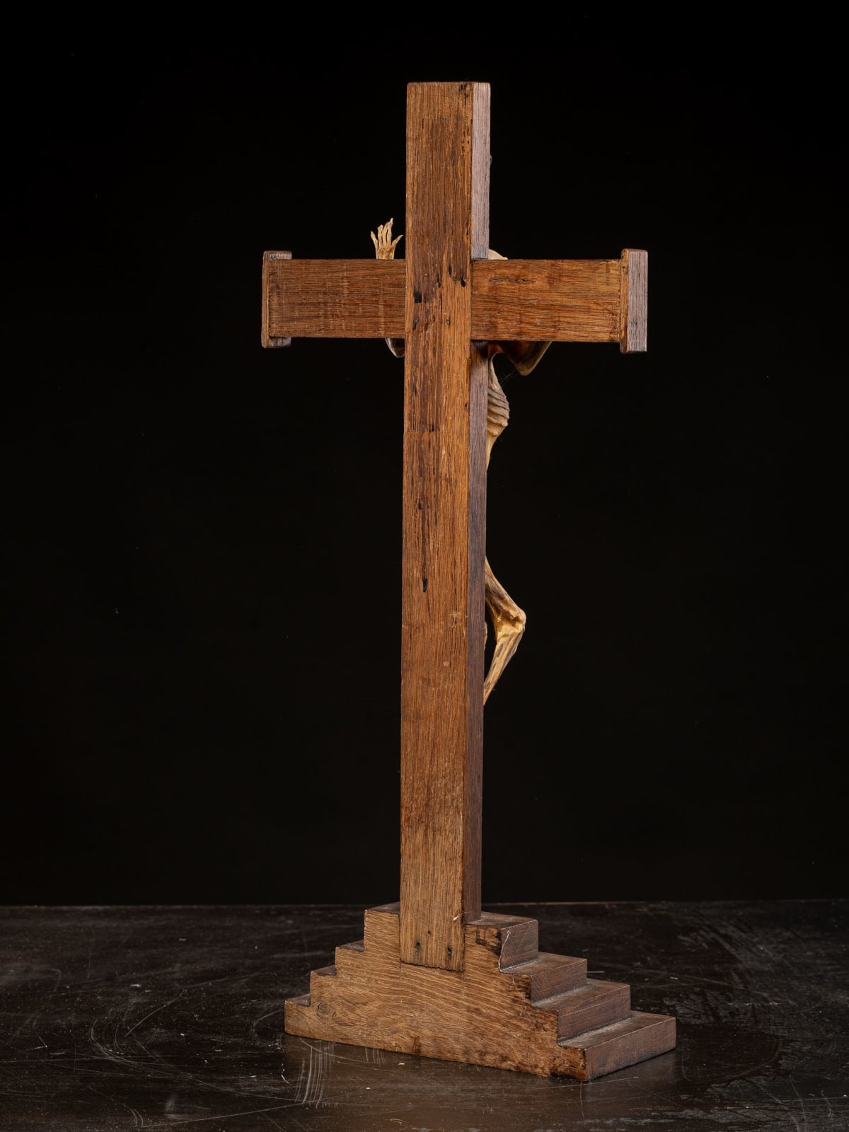 Mummified Primate on a Cross, Europe, 20th C