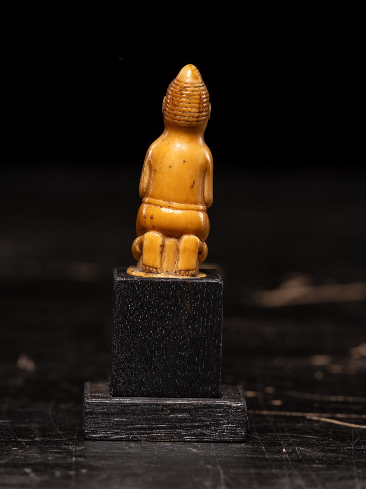 Female kneeled figure carved by the Kongo people of the Loango Region, DRC, 19-20th Century