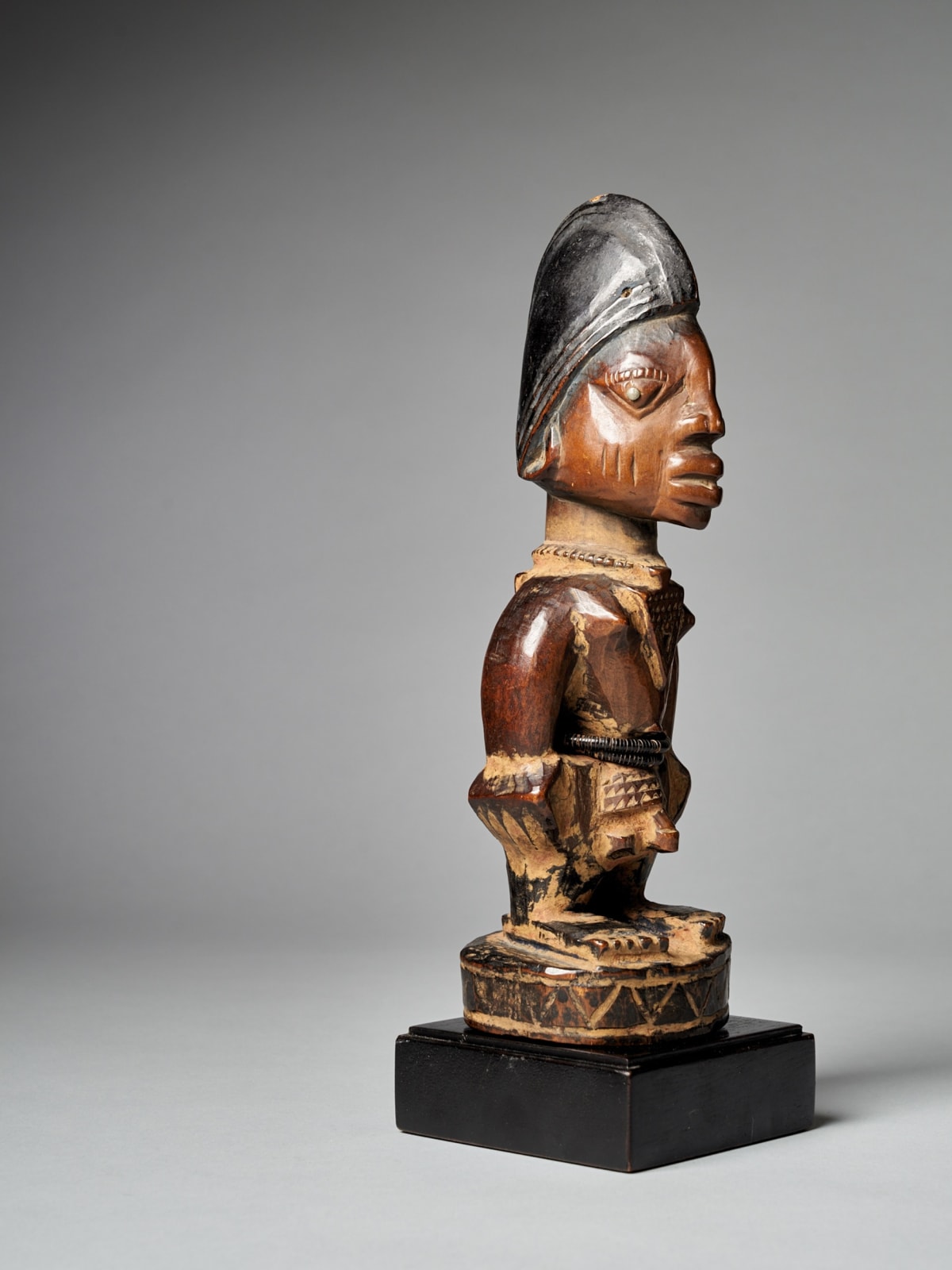 Yoruba carved Twin figure 