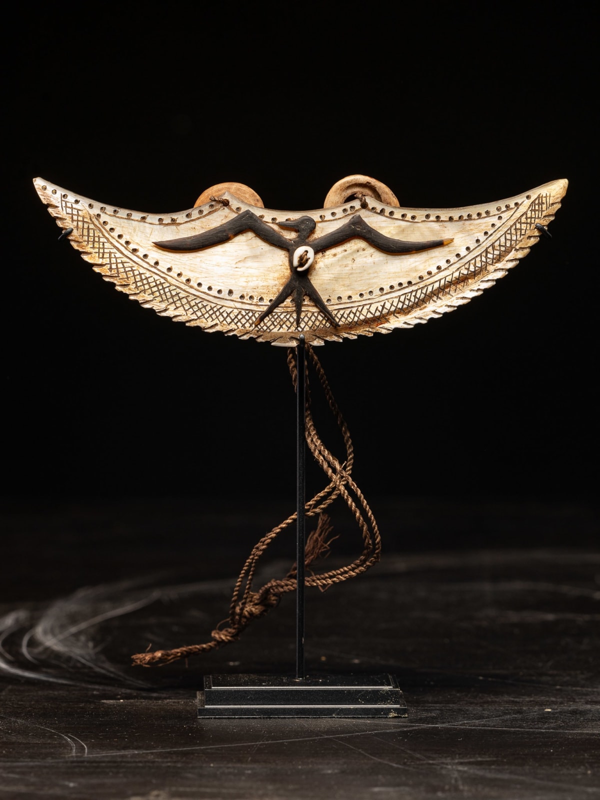 Solomon Islands Crescent Pectoral Ornament (Tafi or Dafe), circa 1900, 20th C