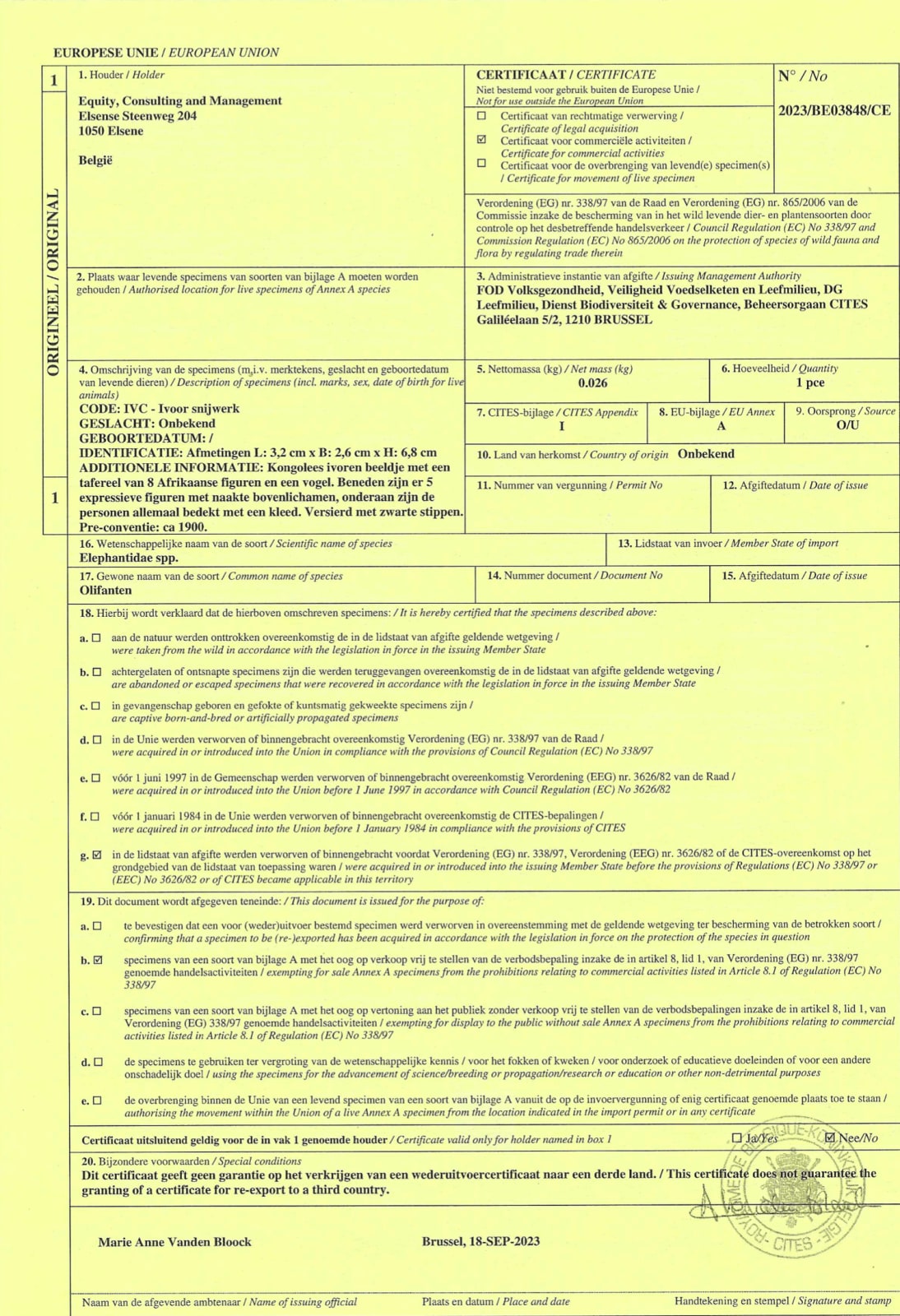 Tusk fragment carved in relief from the Kongo people of the Loango Region, DRC, 19-20th Century