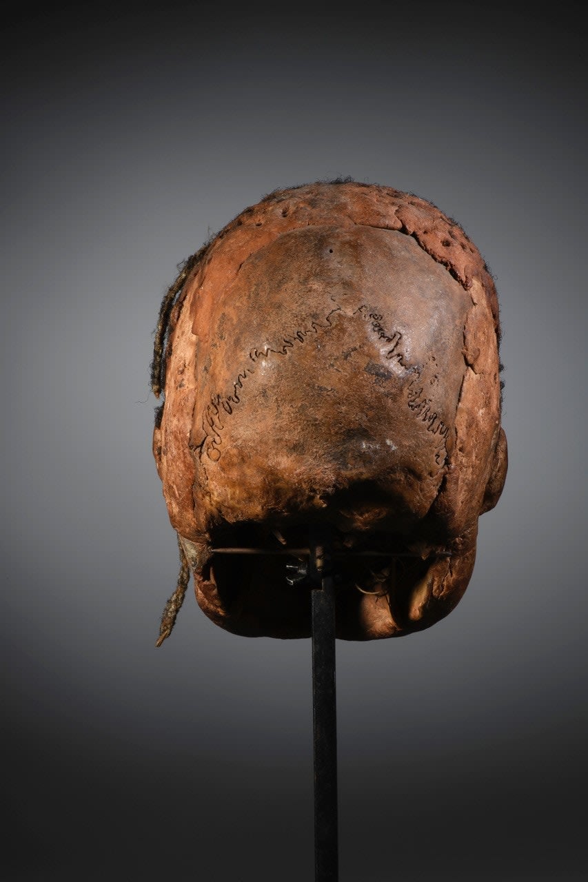 An important overmodeled head collected in the village of Kaningra/ Kaningira before 1914, Iatmul People, Middle Sepik, Papua-New-Guinea., 1st half 20th C