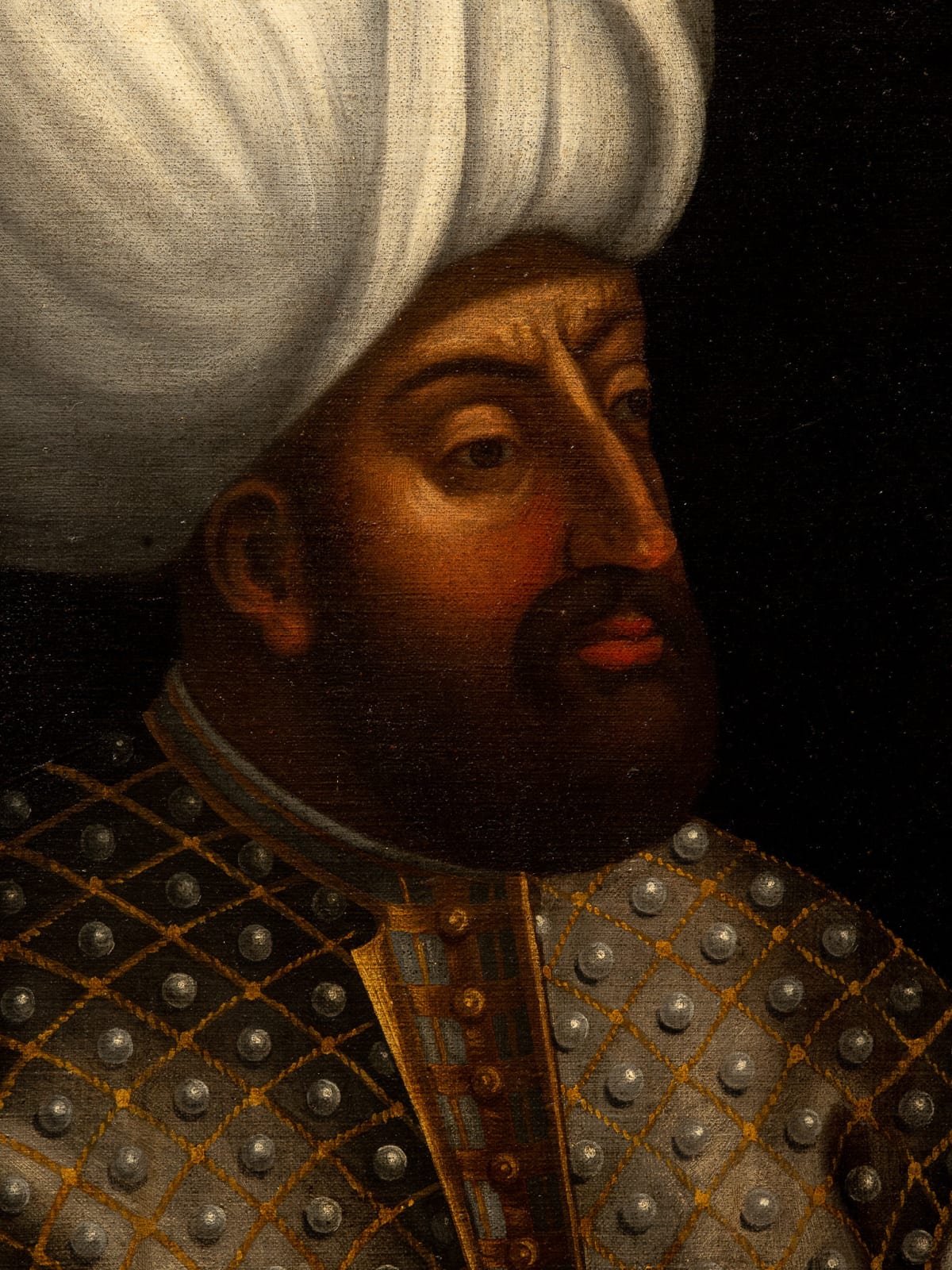 Portrait of Sultan Murad III (1546–1595) , identity inscribed in Latin, Venetian School, 16th Century