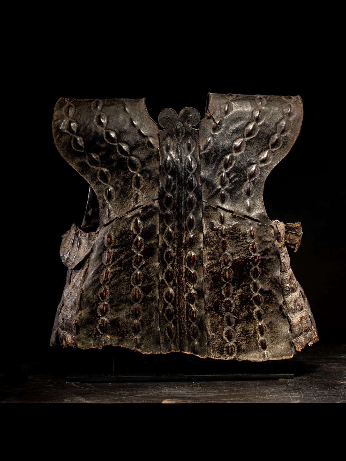 Nias Oroba Leather vest-shaped Cuirass Armor., 19th C
