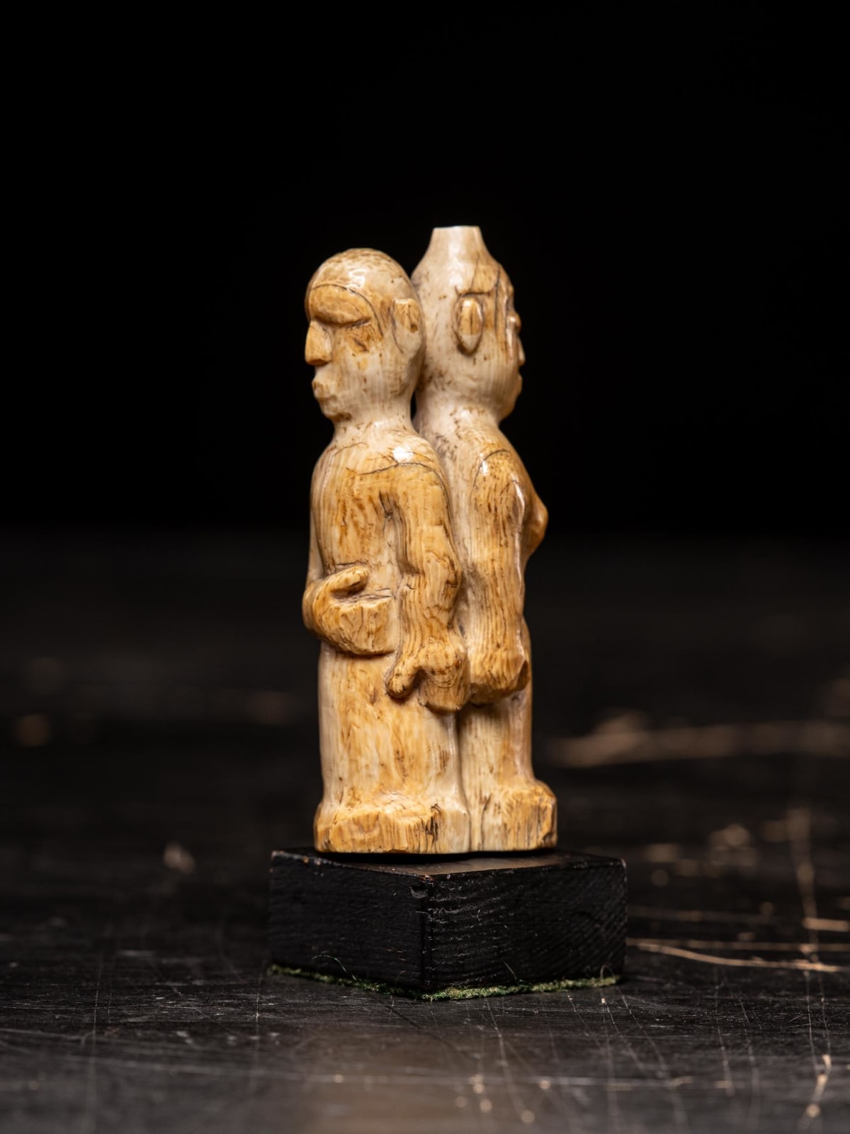Figure carved by the Kongo people of the Loango Region, DRC, late 19th-early 20th C
