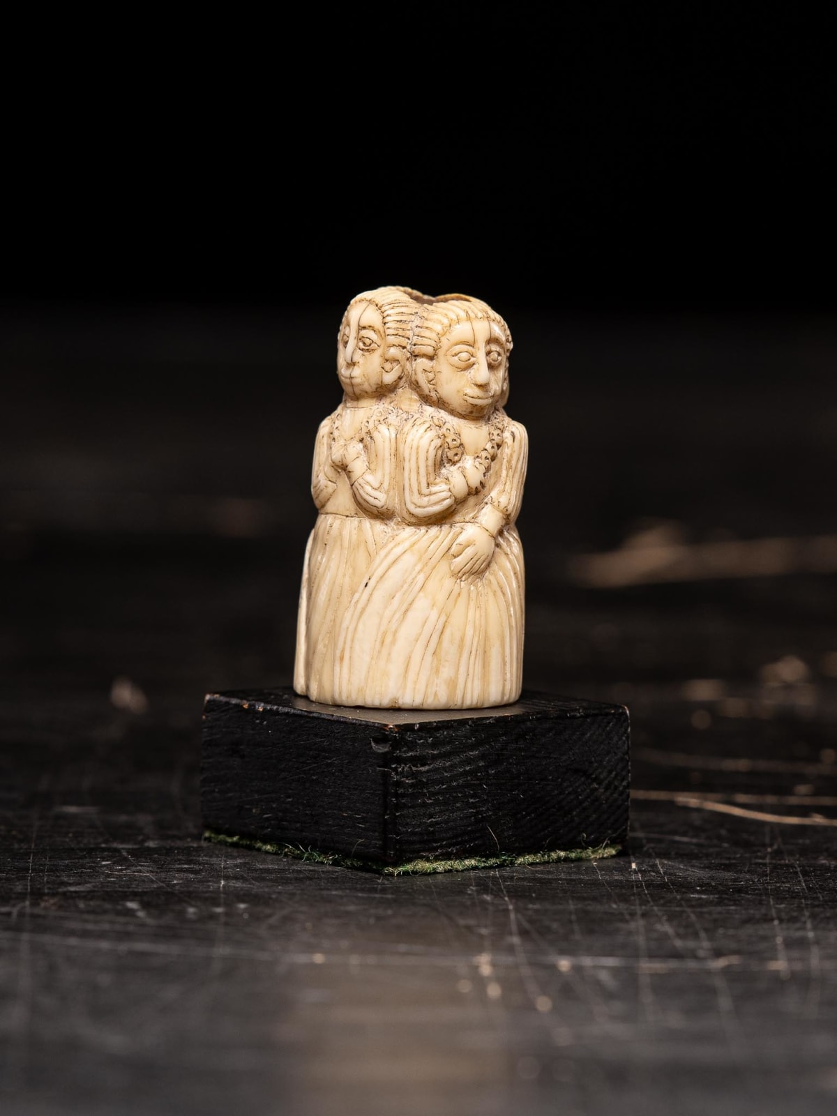 European figure carved by the Kongo people of the Loango Region, DRC, late 19th-early 20th C