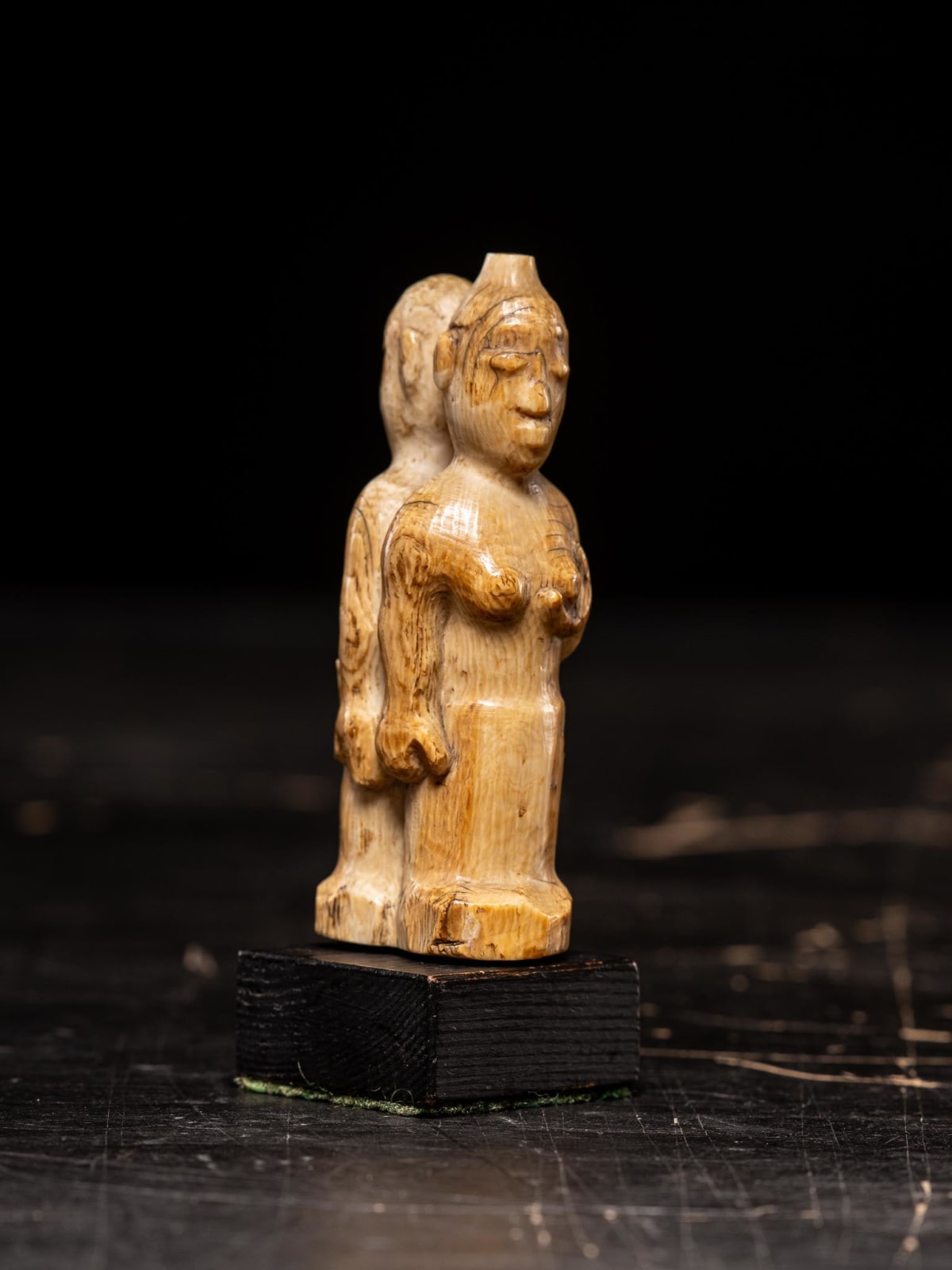 Figure carved by the Kongo people of the Loango Region, DRC, late 19th-early 20th C