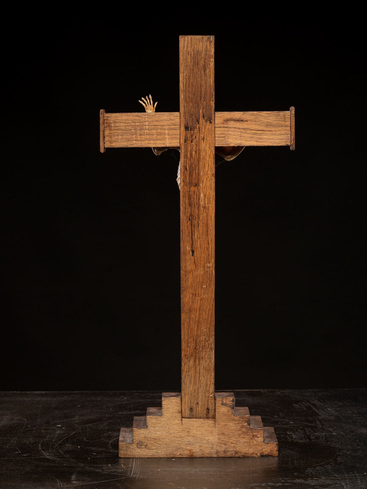 Mummified Primate on a Cross, Europe, 20th C