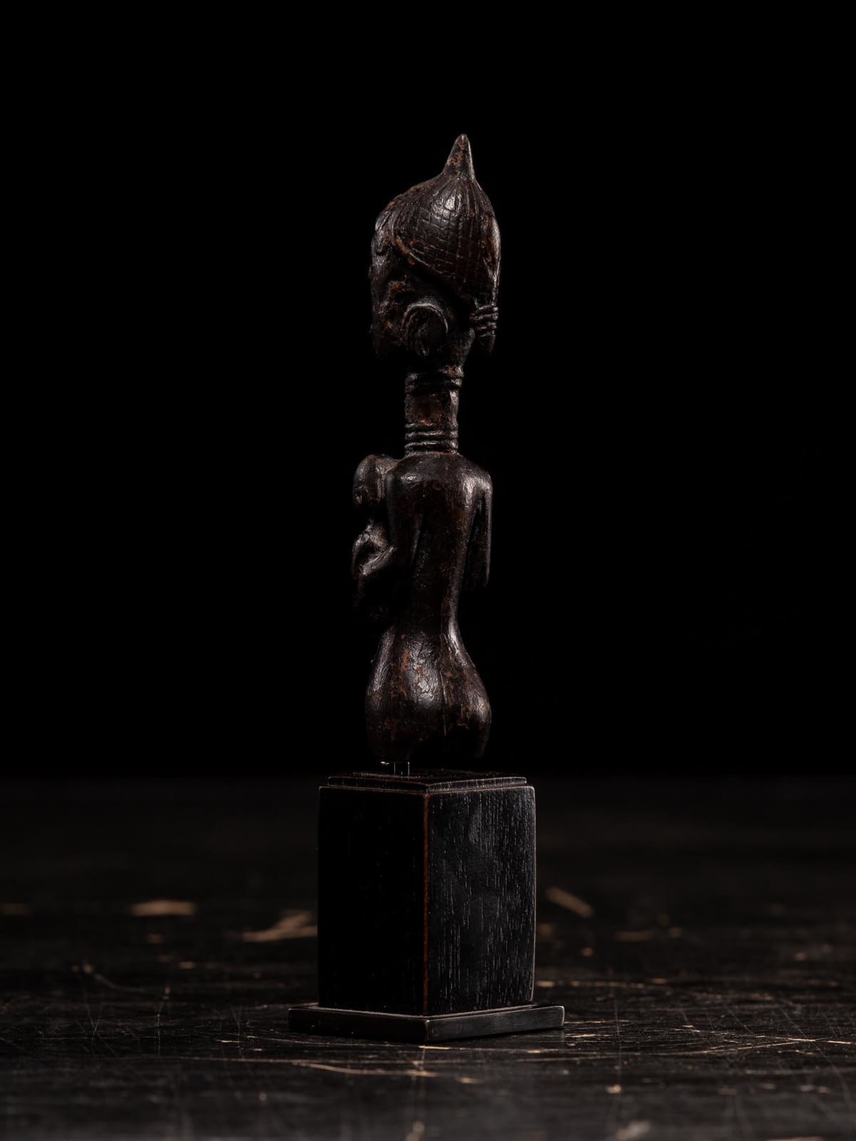 Small Maternity Figure with Infant, Benelulua People, DRC, 1st half 20th C