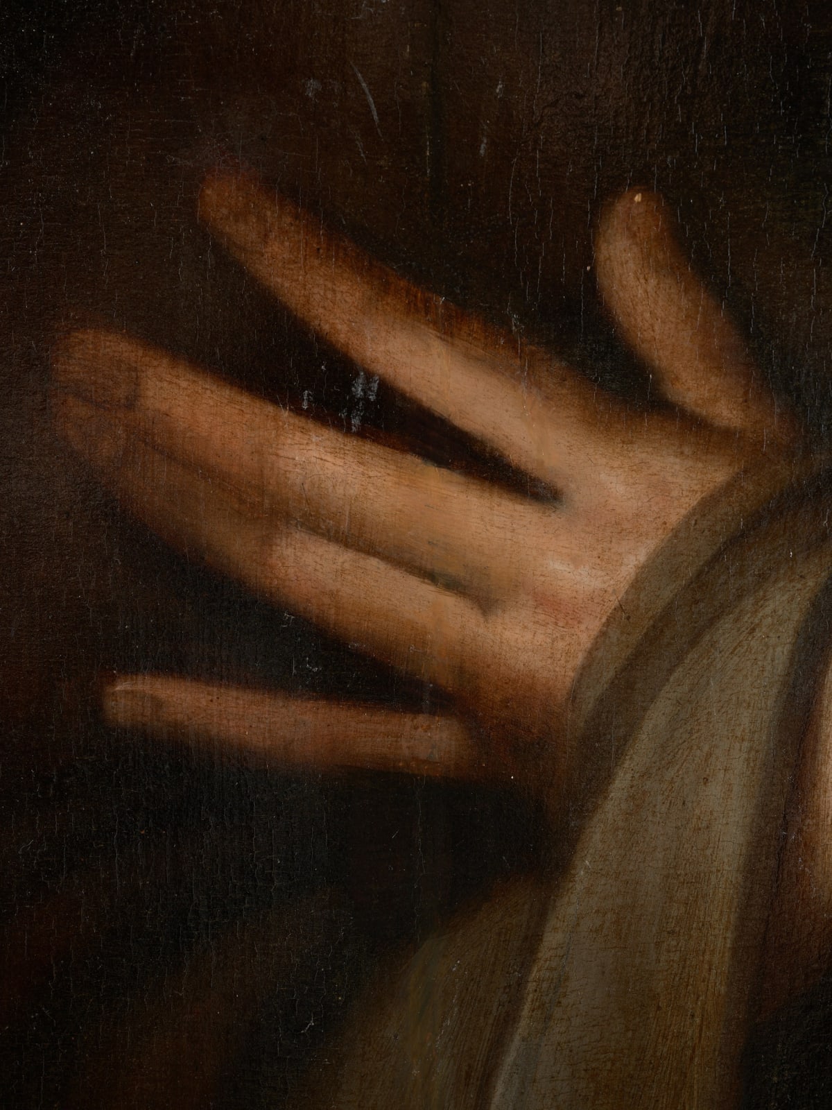 17th C Saint Francis in Ecstasy, Flemish School, Oil on Oak Panel, 17th Century