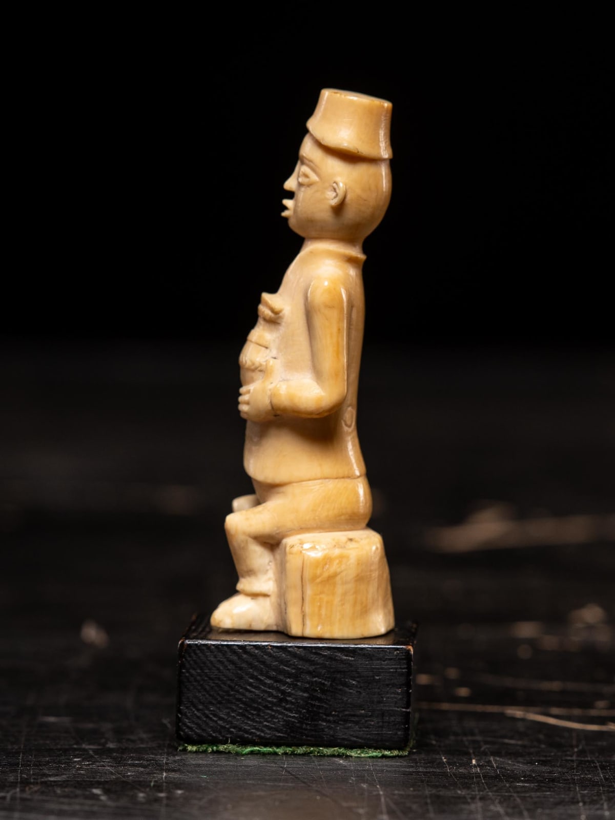 European figure carved by the Kongo people of the Loango Region, DRC, late 19th-early 20th C