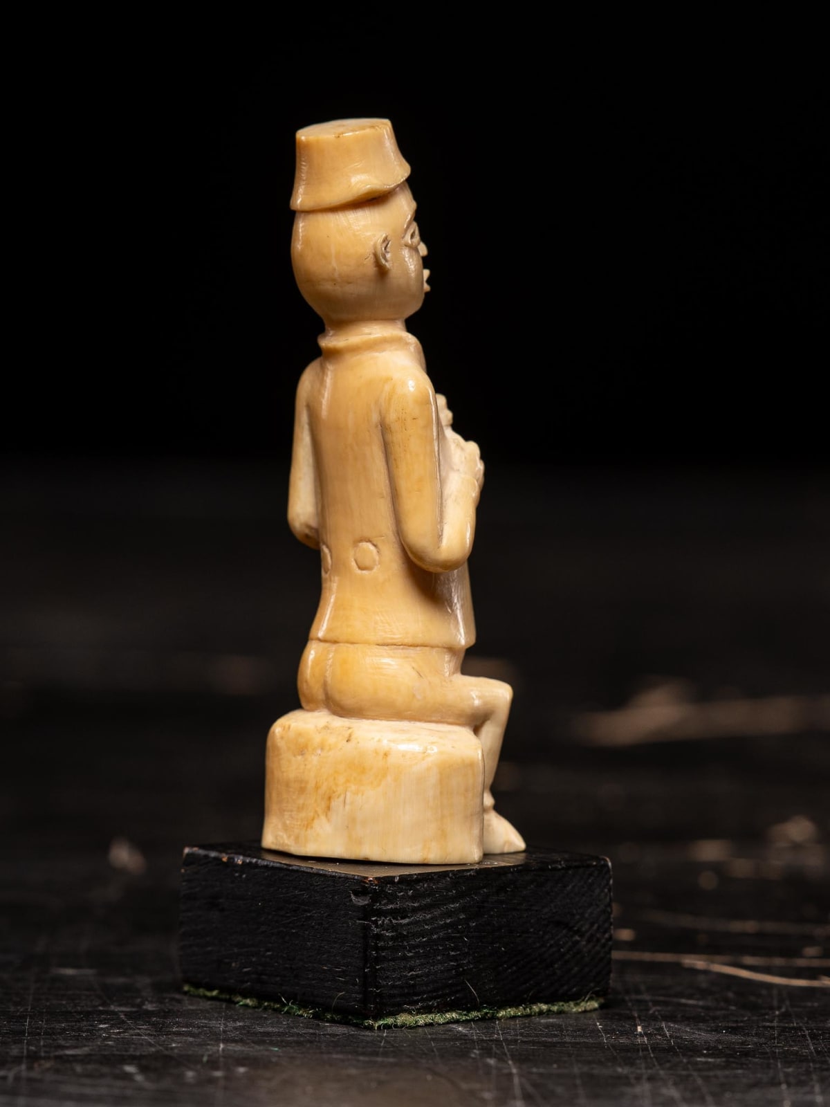 European figure carved by the Kongo people of the Loango Region, DRC, late 19th-early 20th C