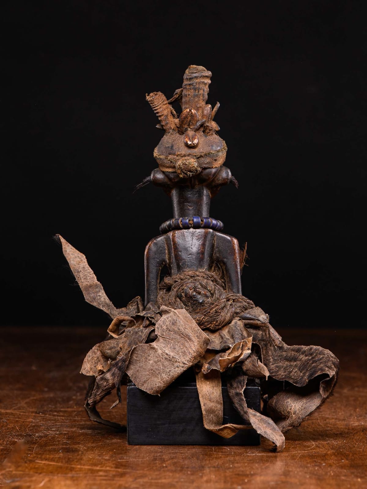Power Figure with original organic cover,Luba People, DR Congo, first half 20th C