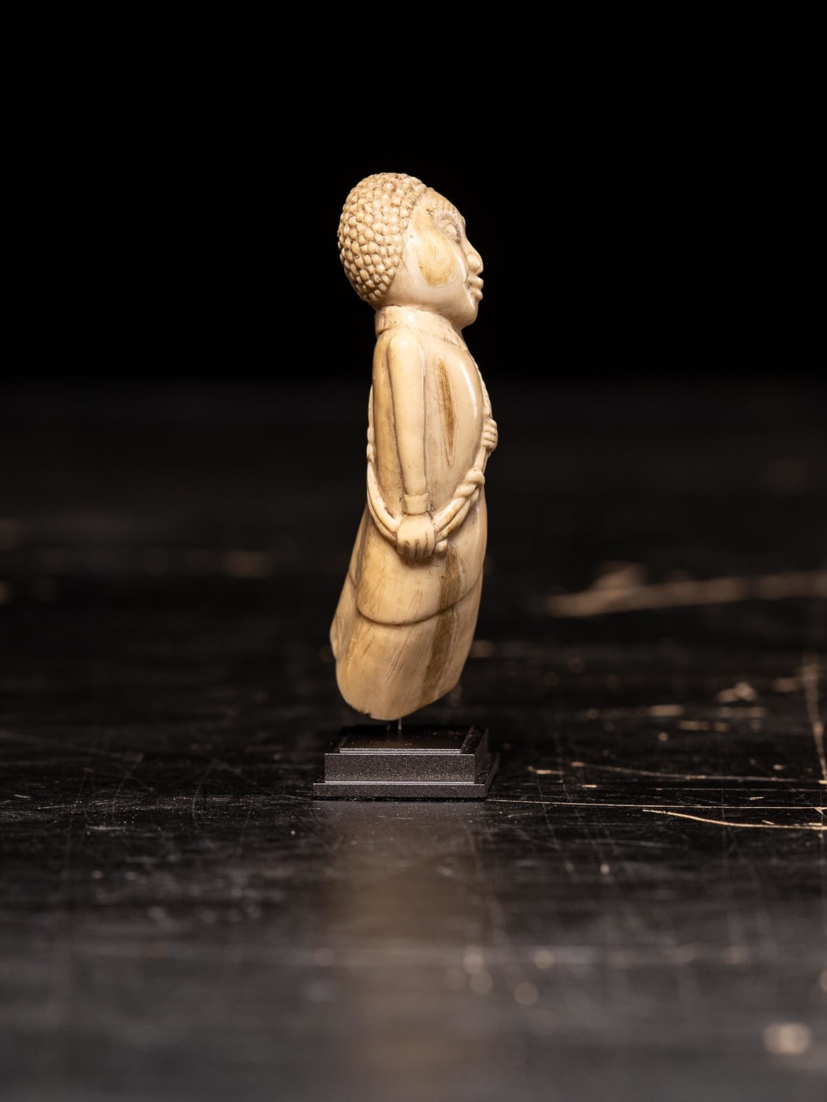 European figure carved by the Kongo people of the Loango Region, DRC, 19-20th Century