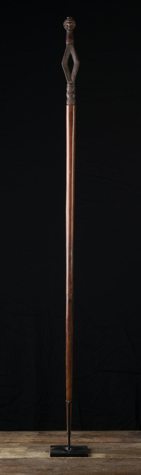 Pende Staff with sculptured head finial, DRC, 1st half 20th Century