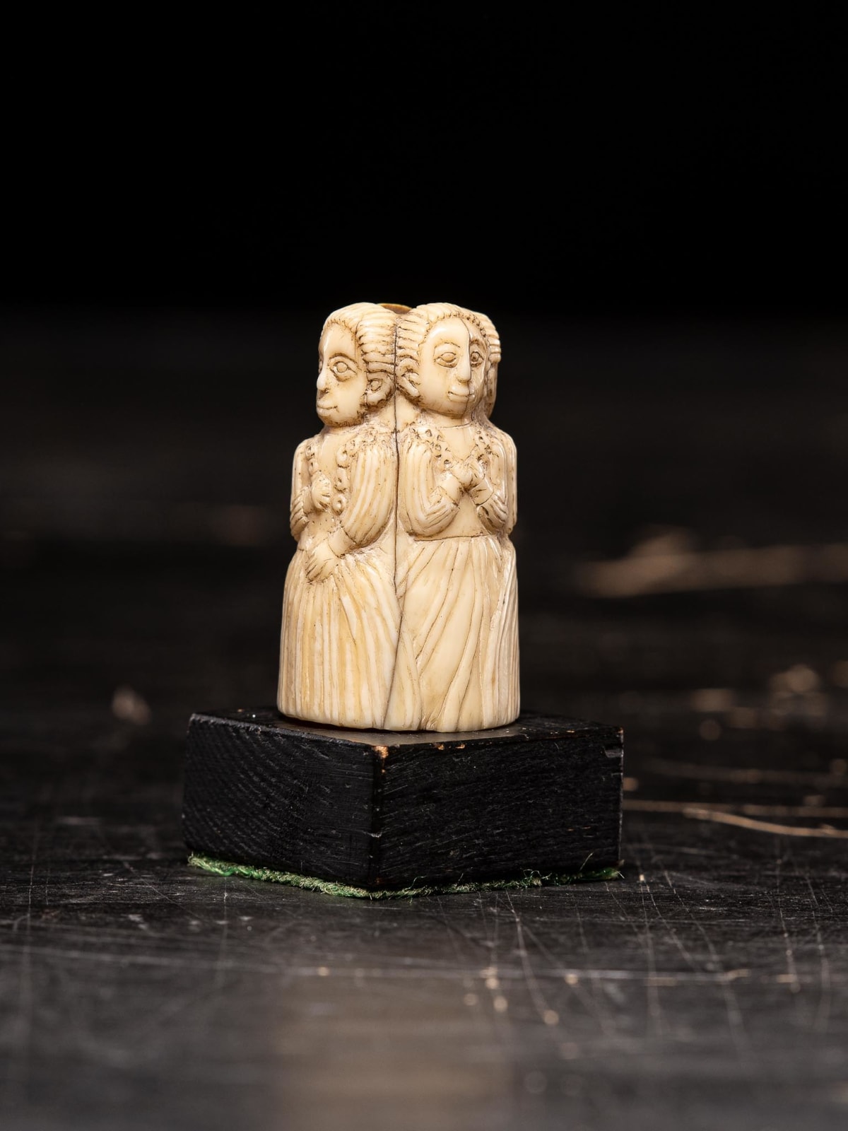 European figure carved by the Kongo people of the Loango Region, DRC, late 19th-early 20th C