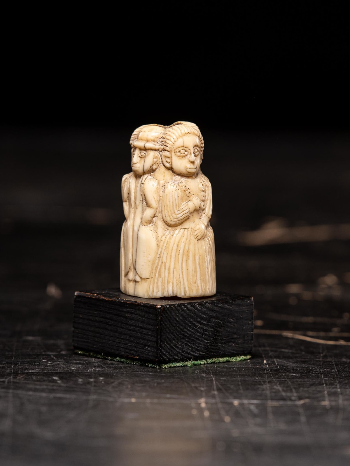 European figure carved by the Kongo people of the Loango Region, DRC, late 19th-early 20th C