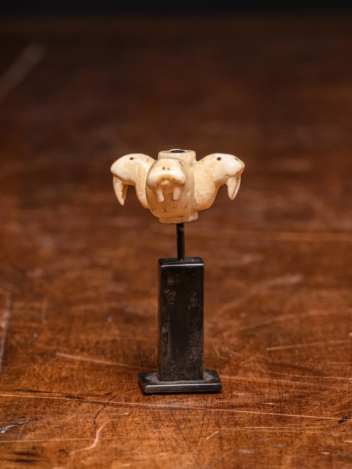 A pair of Inuit Marine Ivory charmes, Inuit People,Alaska, 19-20th Century