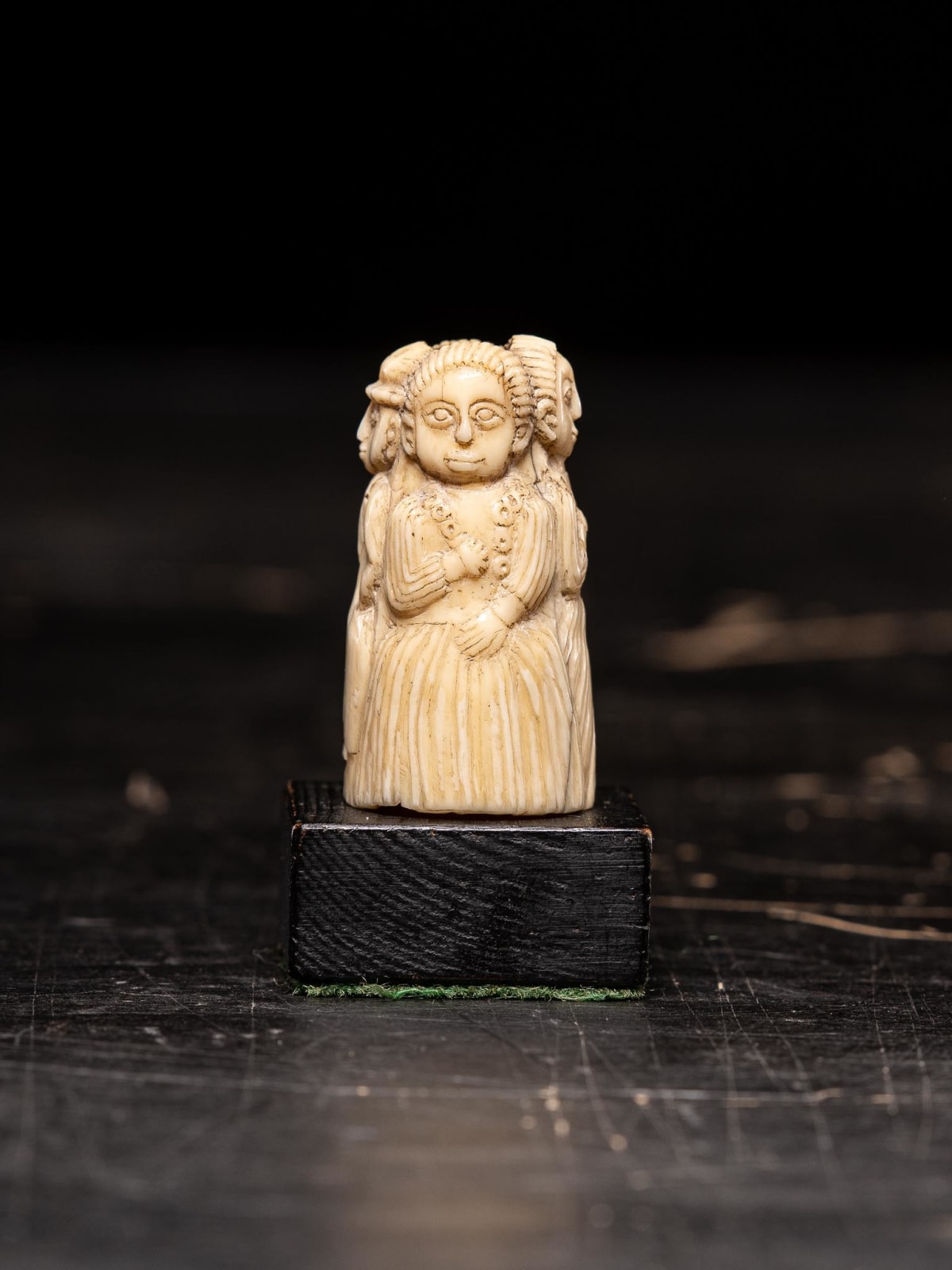 European figure carved by the Kongo people of the Loango Region, DRC, late 19th-early 20th C