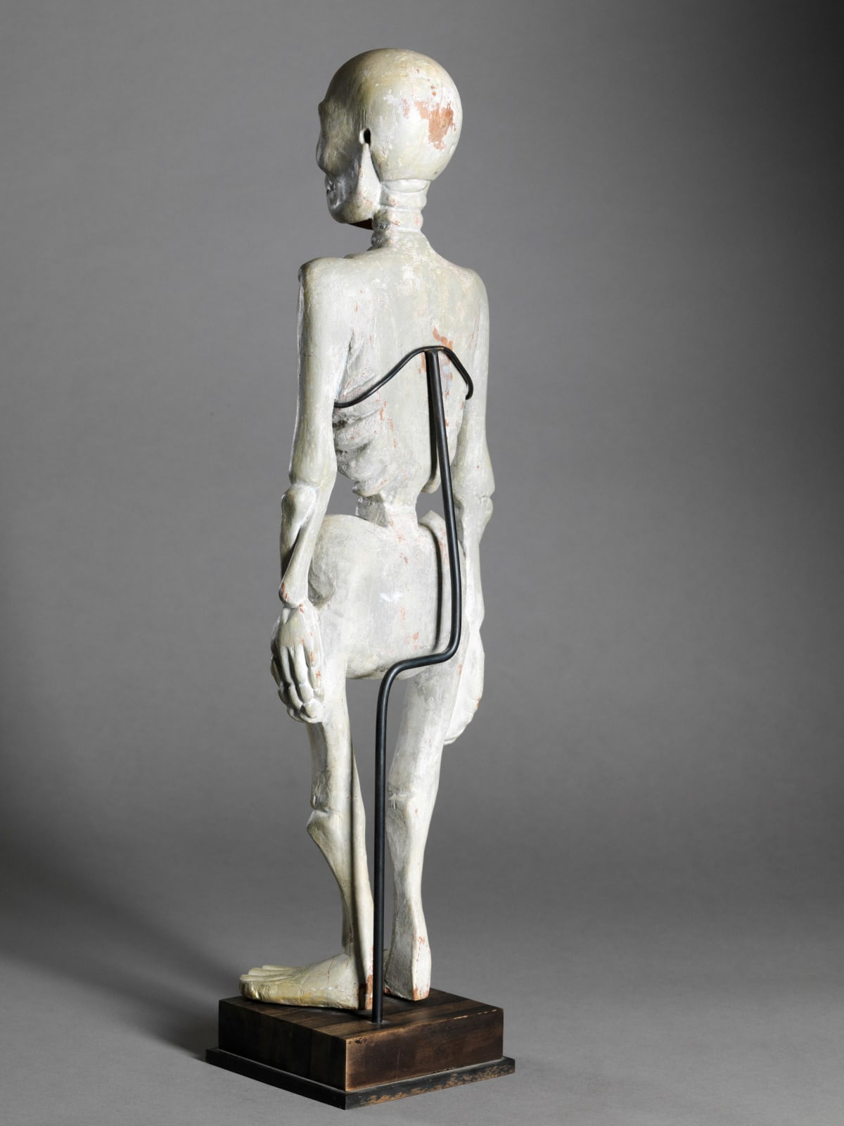 Standing Human Skeleton in Wood, South East Asia, early 20th Century, 1st half 20th Century