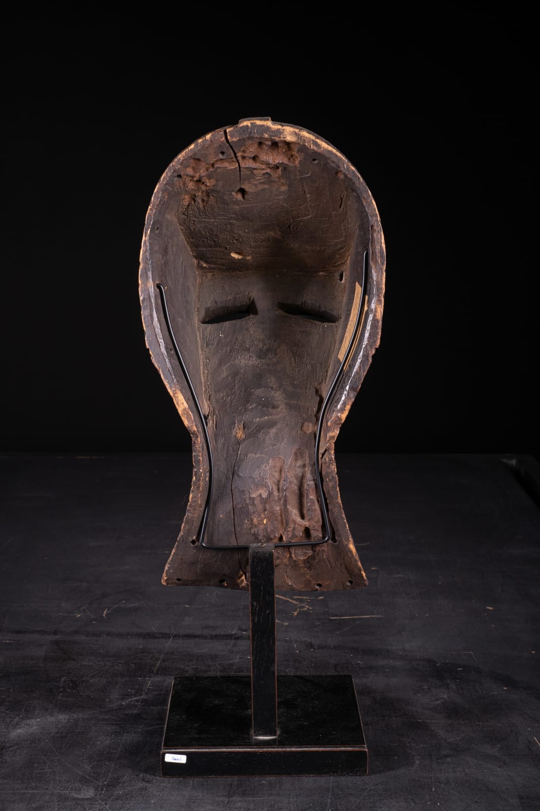 Female Kifwebe Mask with old collection label, Luba-Songye People, DR Congo, 19th C