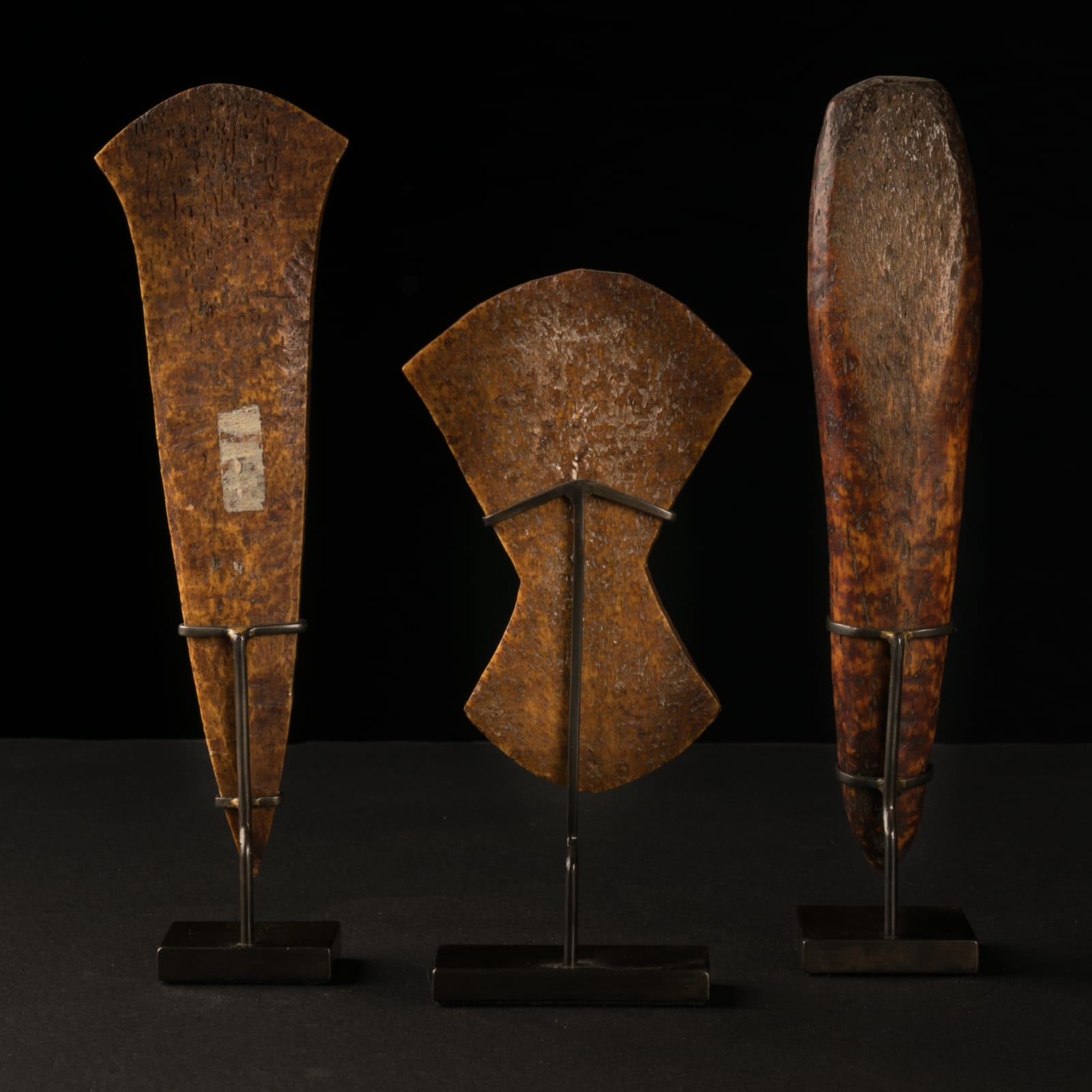 Lega People, DRC, Set of 3 Ivory Ceremonial Hammer, first half 20th C