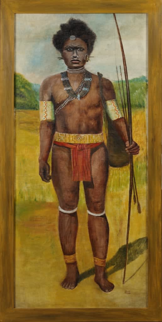 Portrait of a Solomon Islander (circa 2012) signed by john Gould (b. 1952), 2012