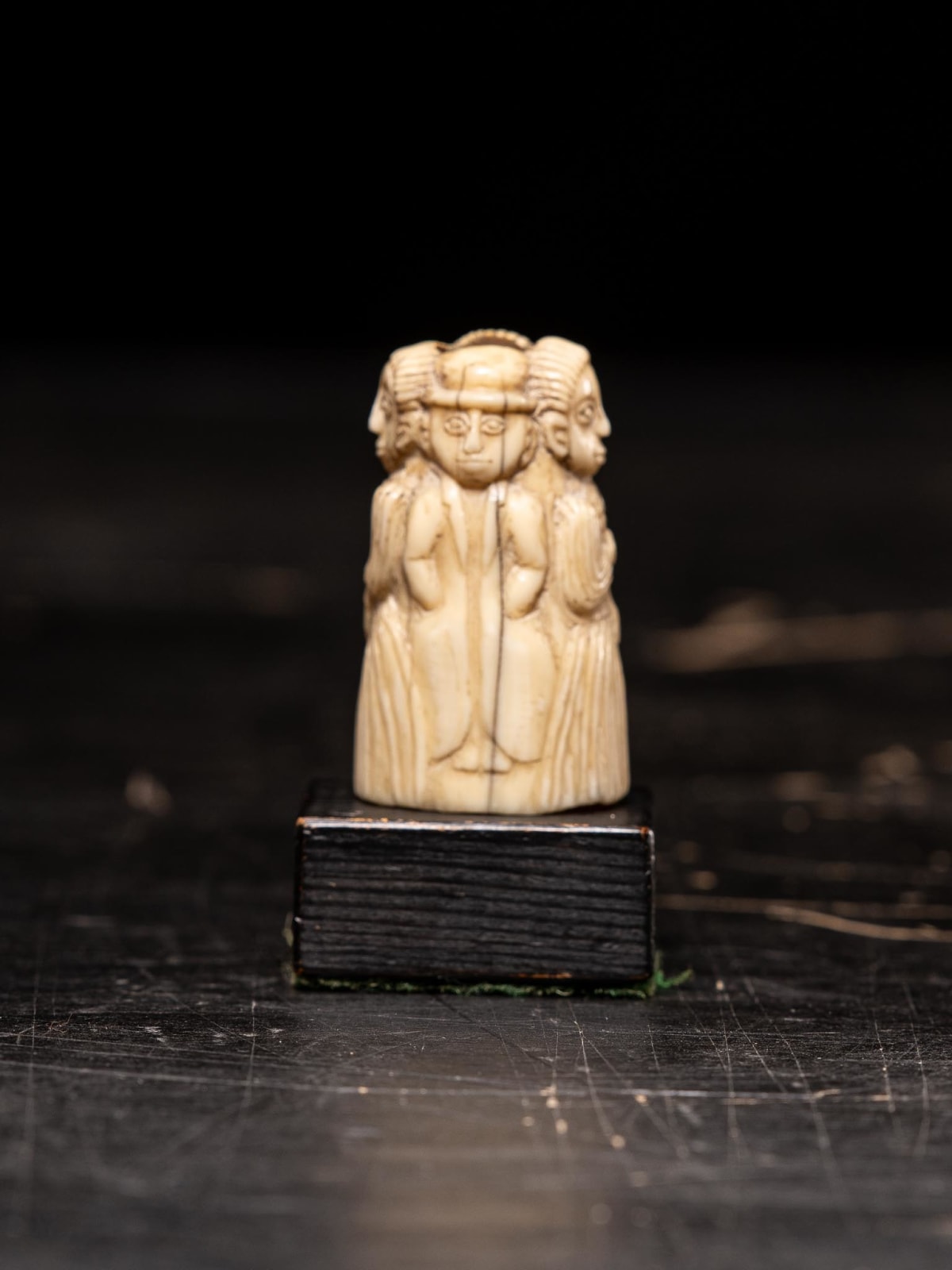 European figure carved by the Kongo people of the Loango Region, DRC, late 19th-early 20th C