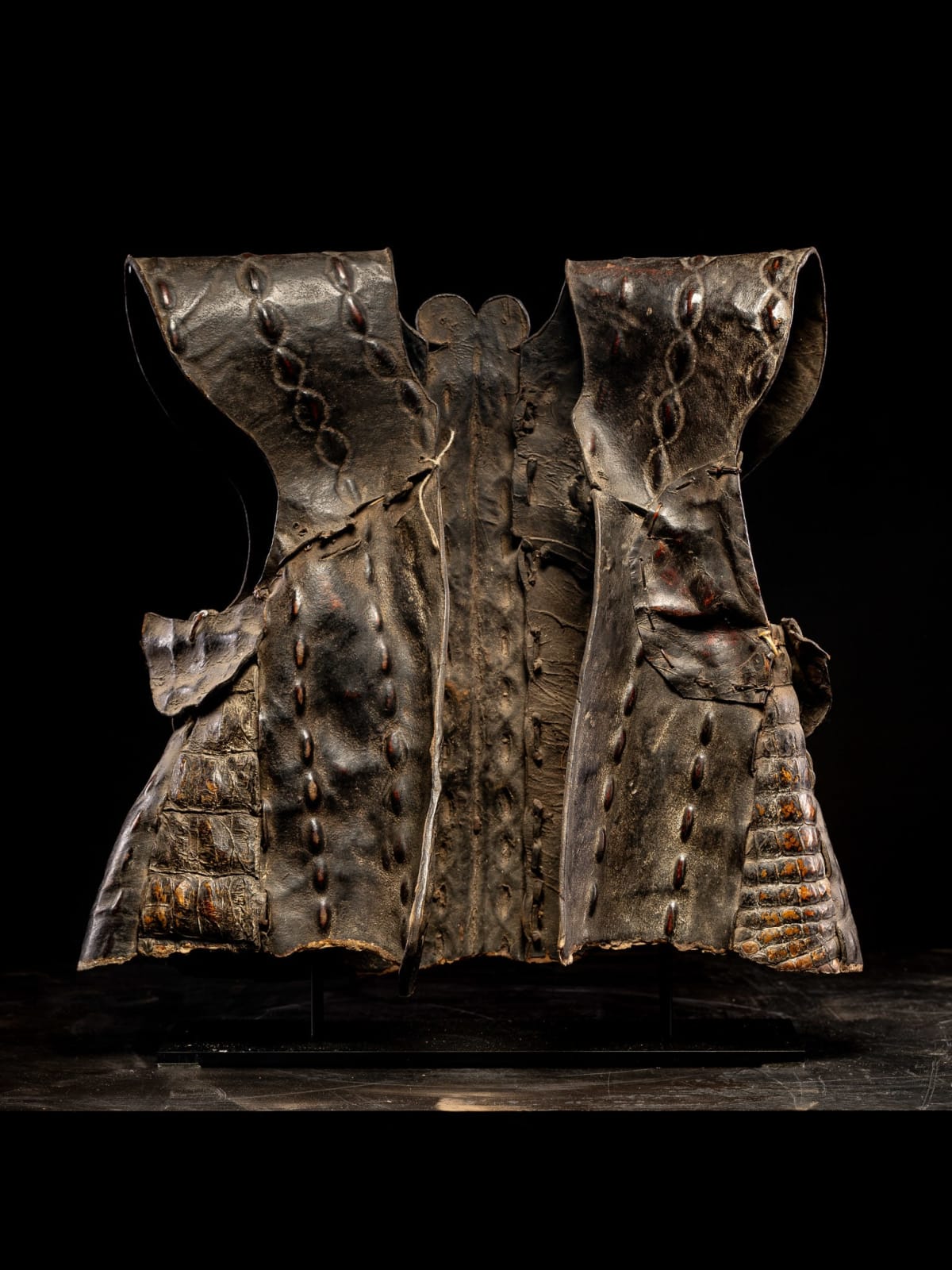Nias Oroba Leather vest-shaped Cuirass Armor., 19th C