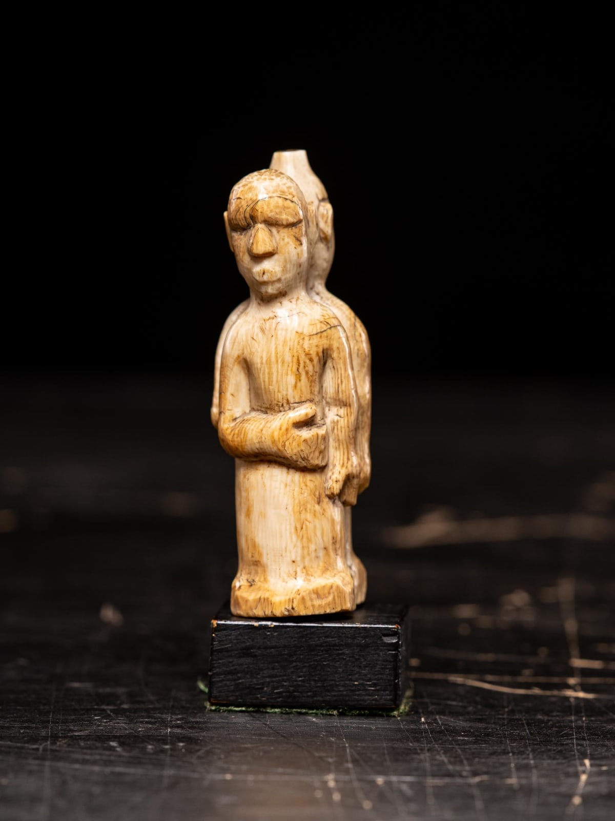 Figure carved by the Kongo people of the Loango Region, DRC, late 19th-early 20th C