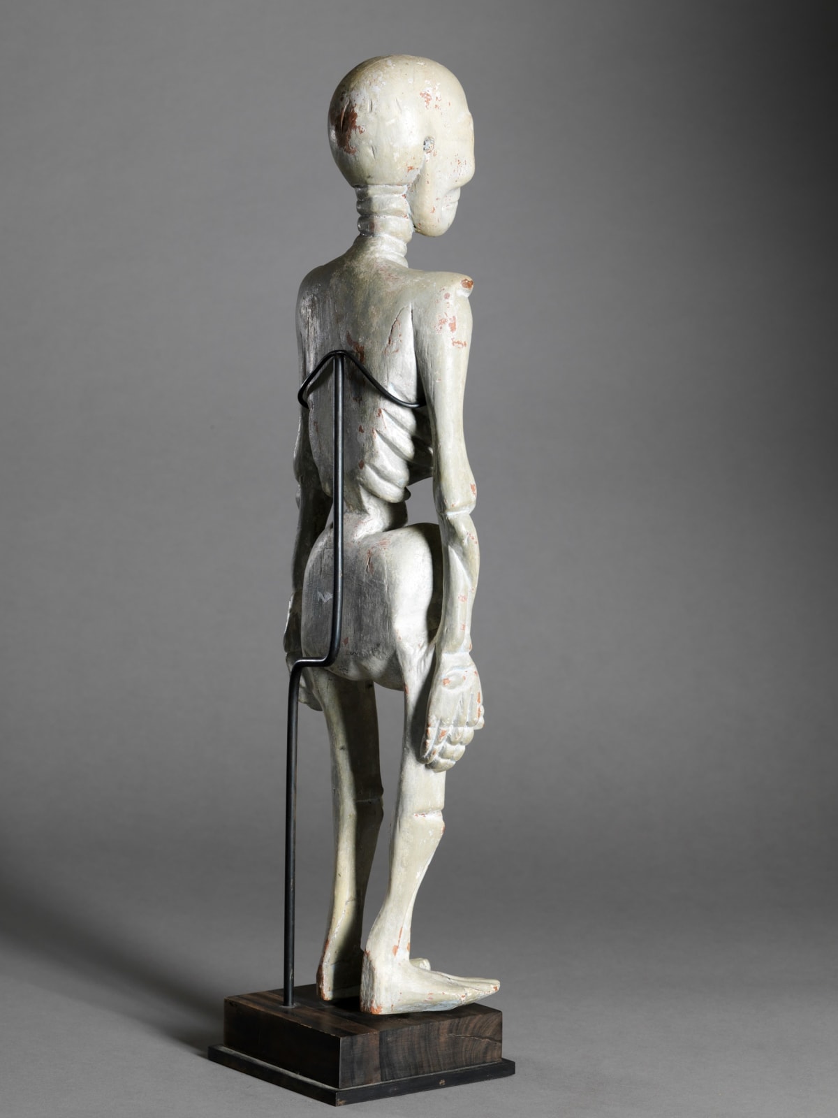 Standing Human Skeleton in Wood, South East Asia, early 20th Century, 1st half 20th Century