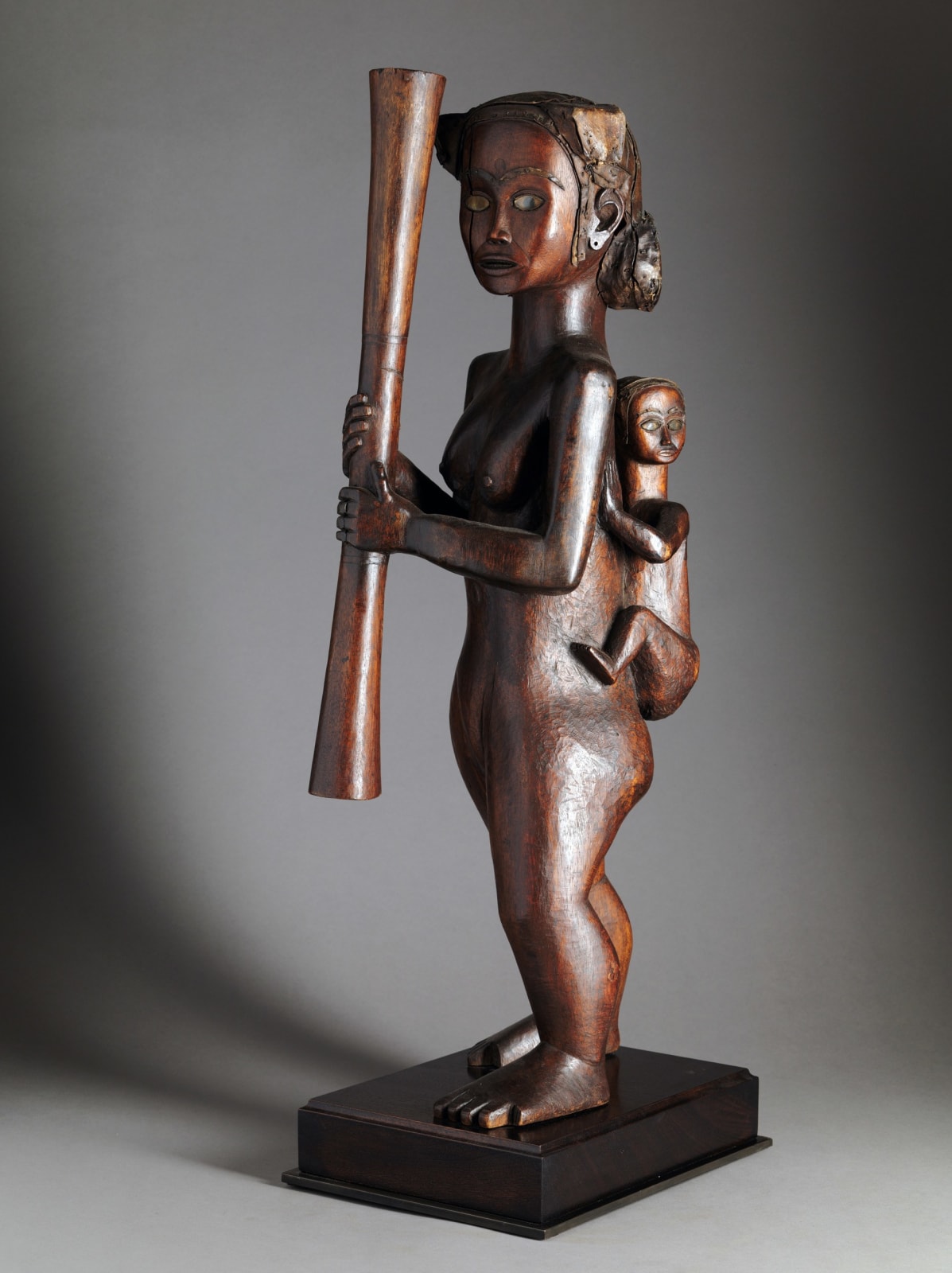 A standing Maternity Figure, Mabea-Fang People, Cameroon, 1st half 20th C