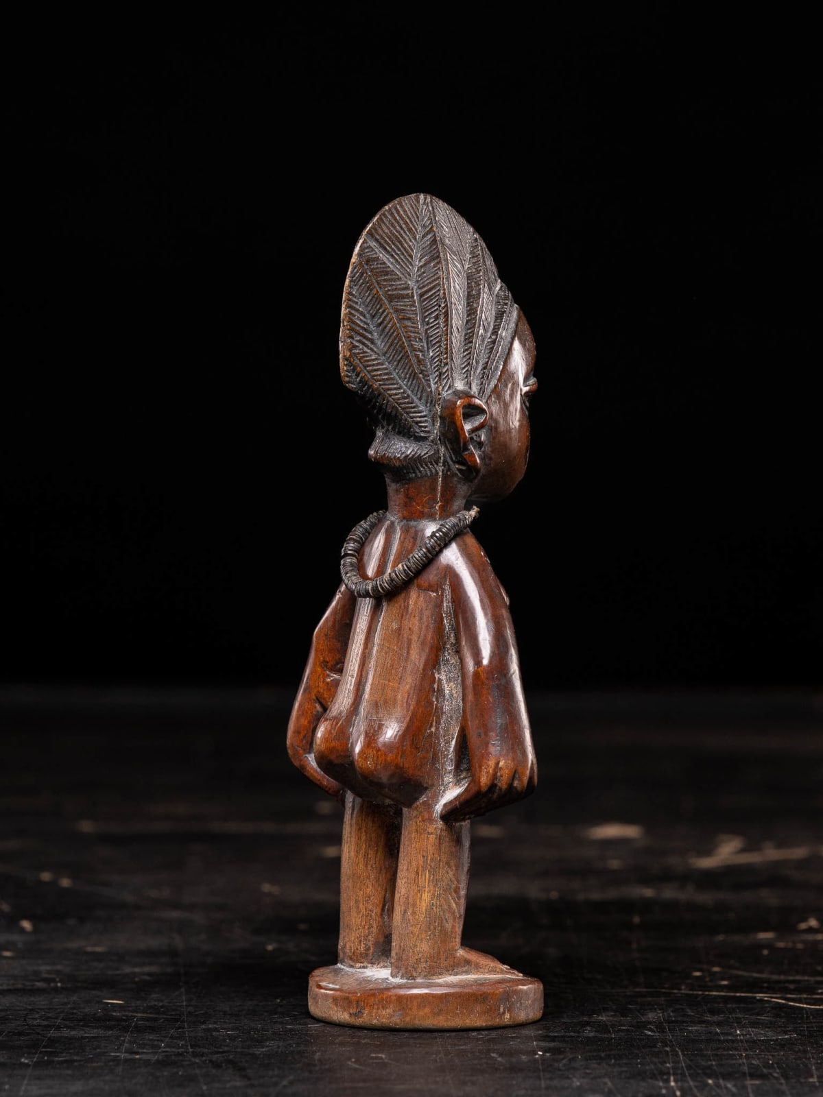 Couple of Ere Ibeji Twin Figures signed by Akinyode, Yoruba-Egba People, Nigeria, 1st half 20th C